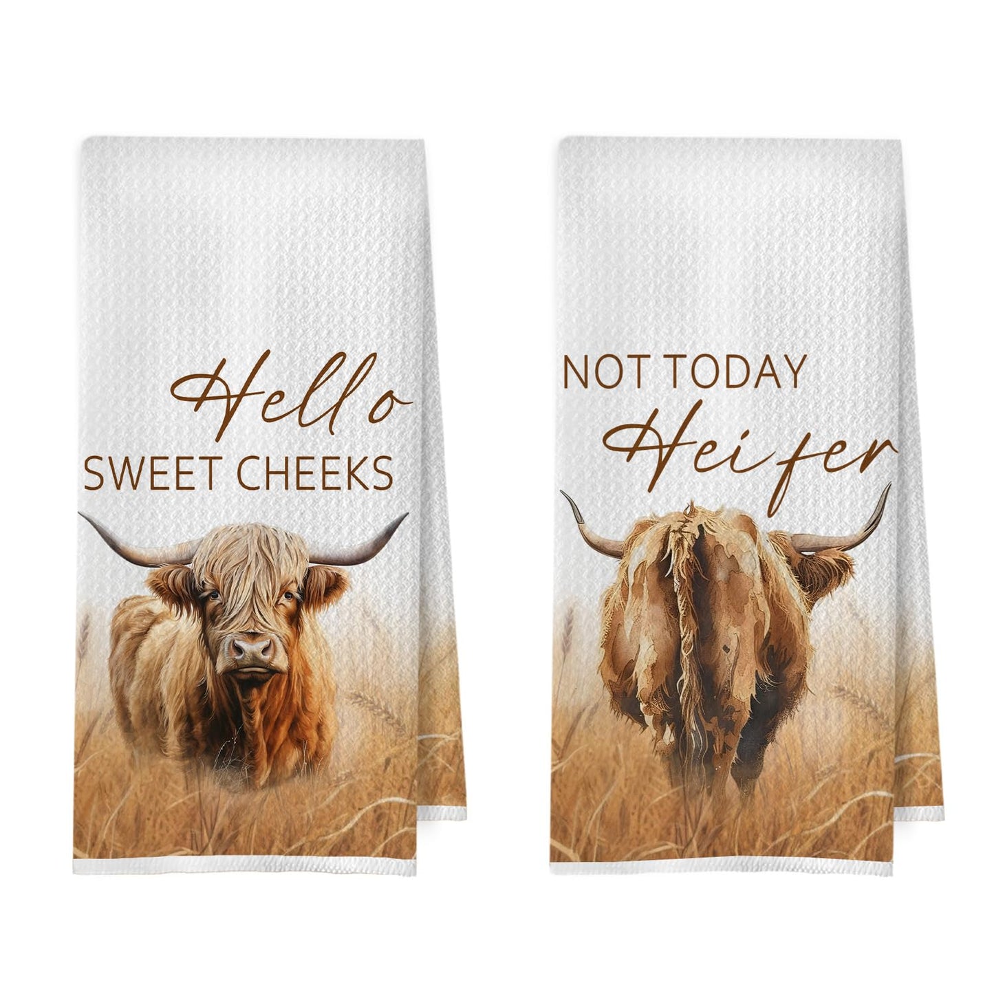 Raccoon Gifts Bathroom Towels Set - Raccoon Gifts Decorative Hand Towels, Hello Sweet Cheeks Bathroom Decor, 16x24 Inches Set of 2 BST220