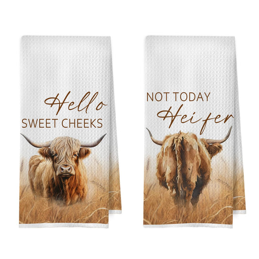 Raccoon Gifts Bathroom Towels Set - Raccoon Gifts Decorative Hand Towels, Hello Sweet Cheeks Bathroom Decor, 16x24 Inches Set of 2 BST220