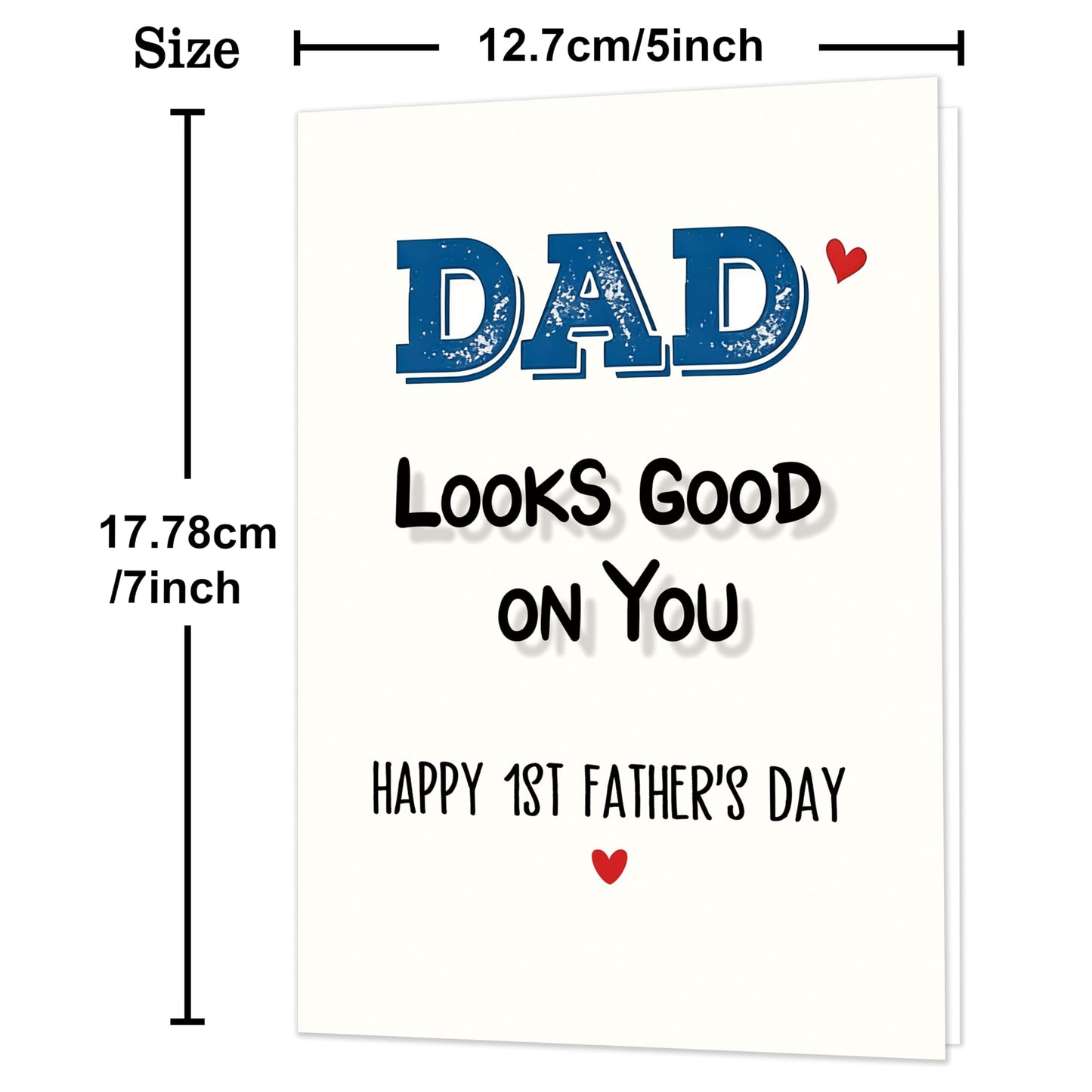Fathers Day Card,Fathers Day Cards Gifts Decorations for Dad from Daughter Son,Happy Father's Day Cards Gifts Ideas with Envelope,Funny Sweet Dad Card BST220