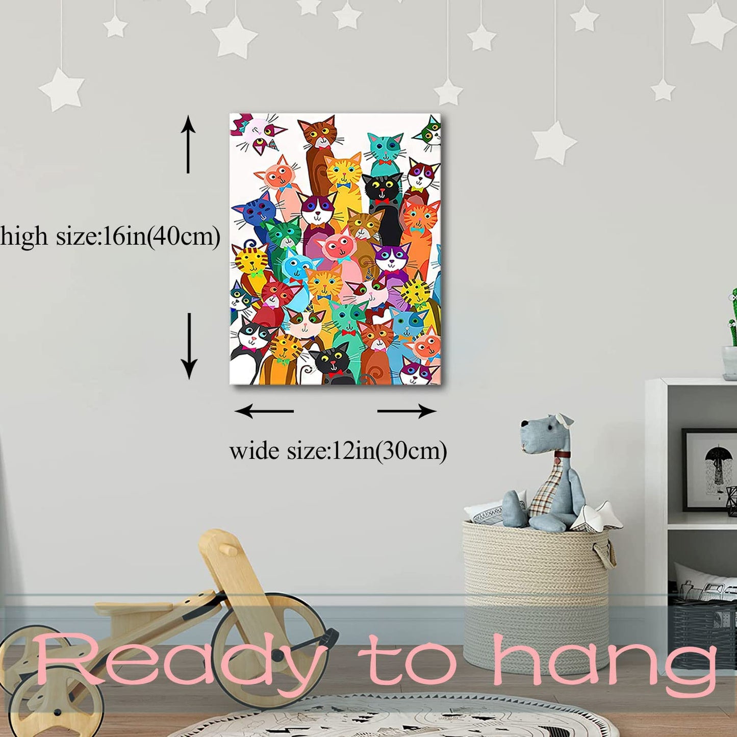 Framed Funny Parrot Bathroom Wall Art Cute Cockatiel Whimsical Canvas Print | Cute Bird Painting Natural Wood Frame Whimsical Animal Picture Playful Wall Decor for Bathroom Kids Room Nursery12x16Inche BST326H