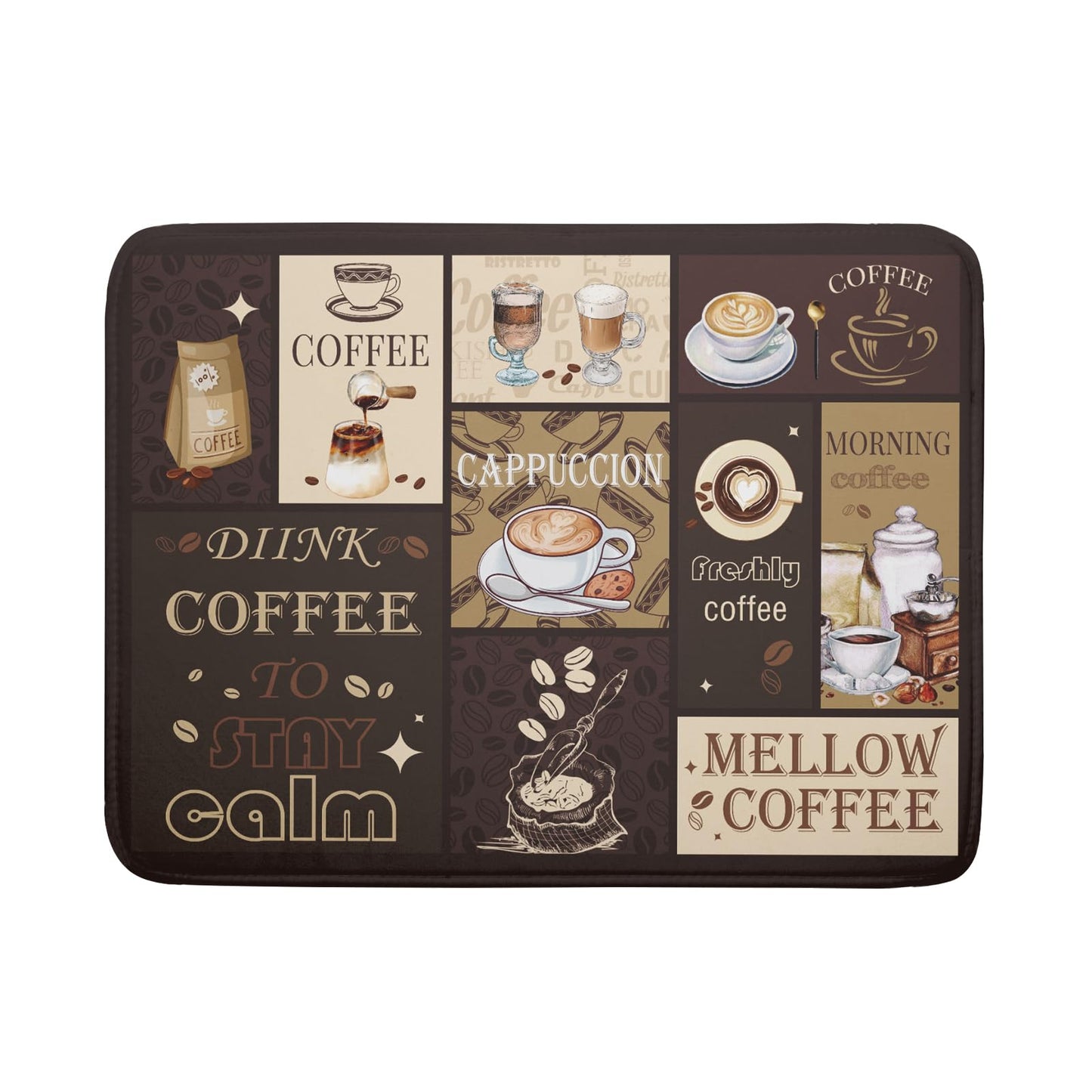 Fall Pumpkin Dish Drying Mat for Kitchen Counter Decor 18x24 Inch Halloween Thanksgiving Dish Drainer Mats Absorbent Reversible Dishes Pad BST220