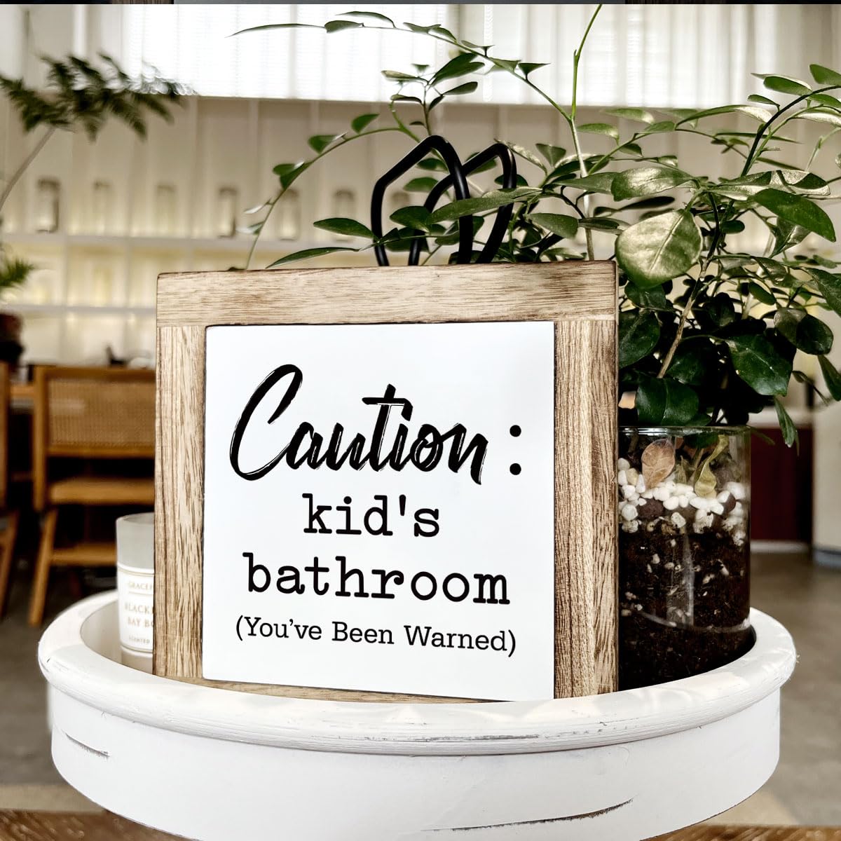 Bathroom Decor, Funny Bathroom Decor, Flush the Toilet This is Not Show and Tell, Wooden Box Signs for Home Decor, Bathroom Decor Tabletop, Kids Bathroom Rules Sign Decor, Bathroom Box Sign B6-71 BST202
