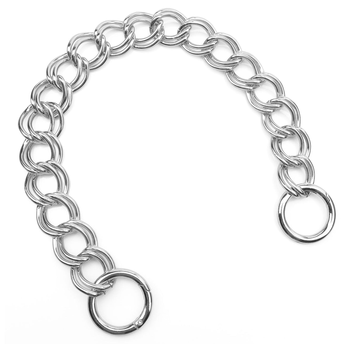Errienpin 23.6 Inch Chunky Purse Chain Handles | Double Chain with Oversized O Ring | Short Strap Replacement for Handbags & Shoulder Bags(Antique Gold) BST220