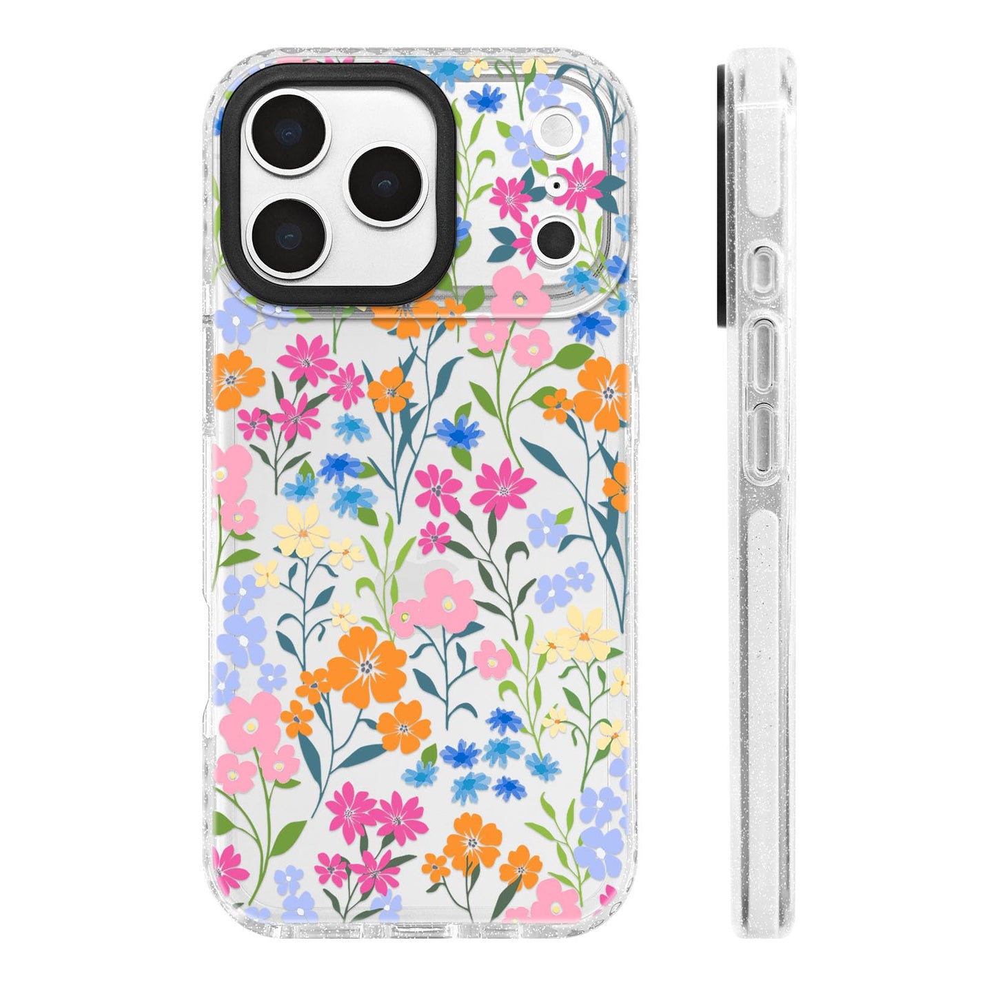 for iPhone 16 Pro Case [Military-Grade Drop Protection/Stylish Soft TPU Protective/Camera Protection/for Women & Girls] - Beach Party Collage Pattern with Mermaid WN420