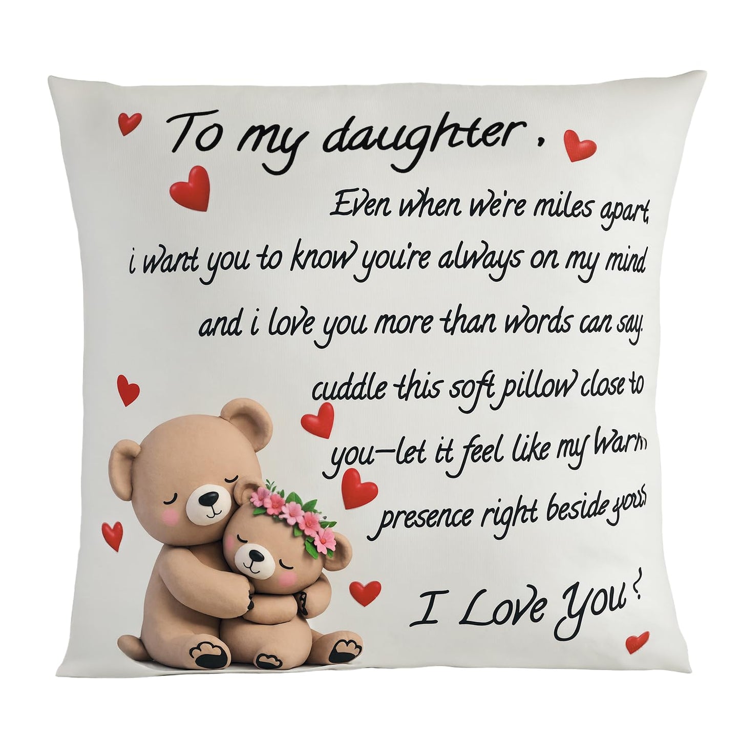 to My Grandmam Throw Pillow Cover - 18x18in Cushion Case, Machine Washable & Easy Care, Ideal for Sofa TV-Watching & Bedside Reading, Adds Warmth to Her Daily Life, Fits Bedroom/Living Room Decor WN420