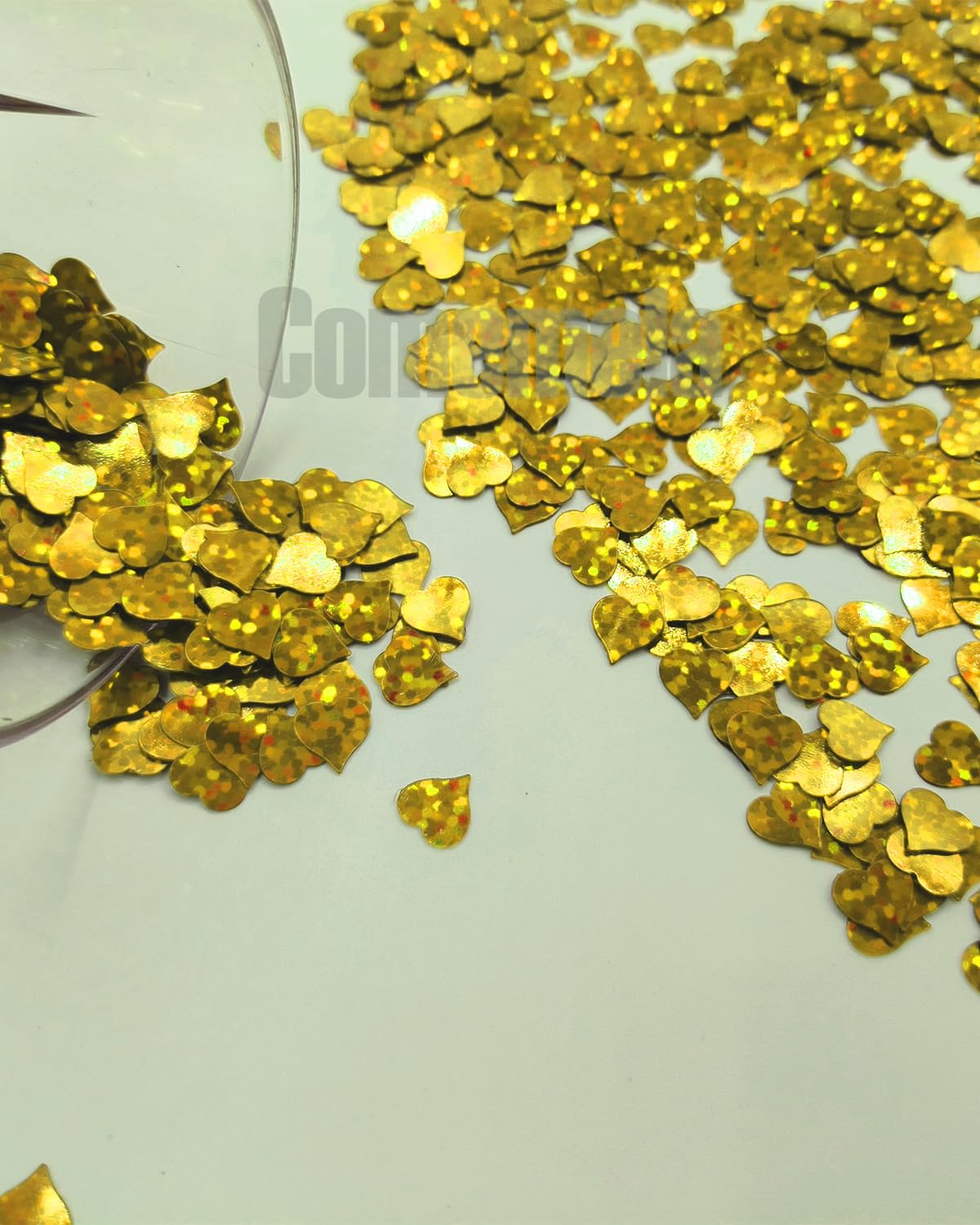Heart Confetti Bulk - Glitter Hearts Shaped Sprinkles for Weddings, Valentines Day Decorations, Photo Shoots, Envelope Stuffing, Party Supplies & Memory Keepsakes (Red) BST326L