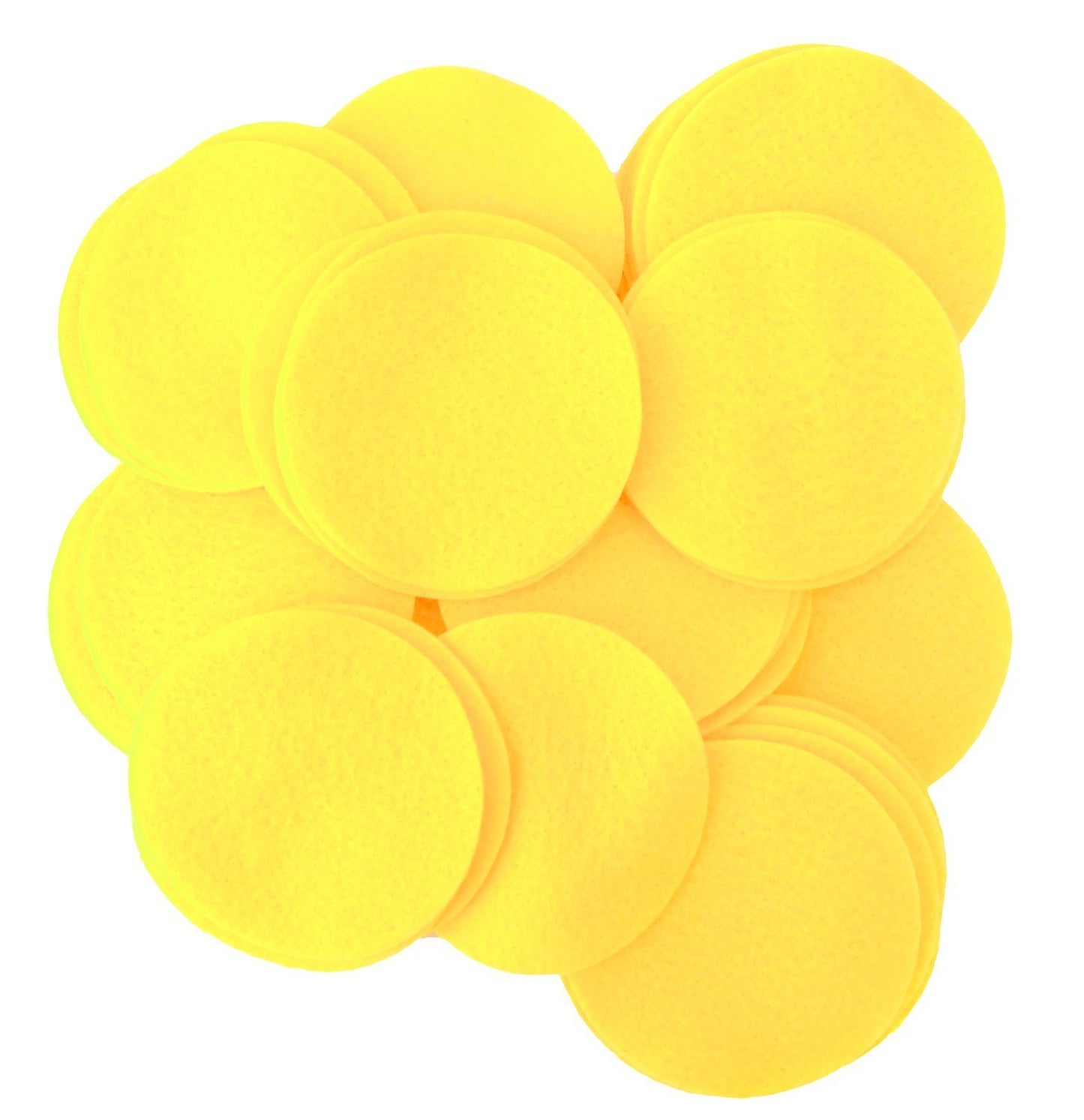 Playfully Ever After Yellow Craft Felt Circles (2 Inch - 44pc) BST220