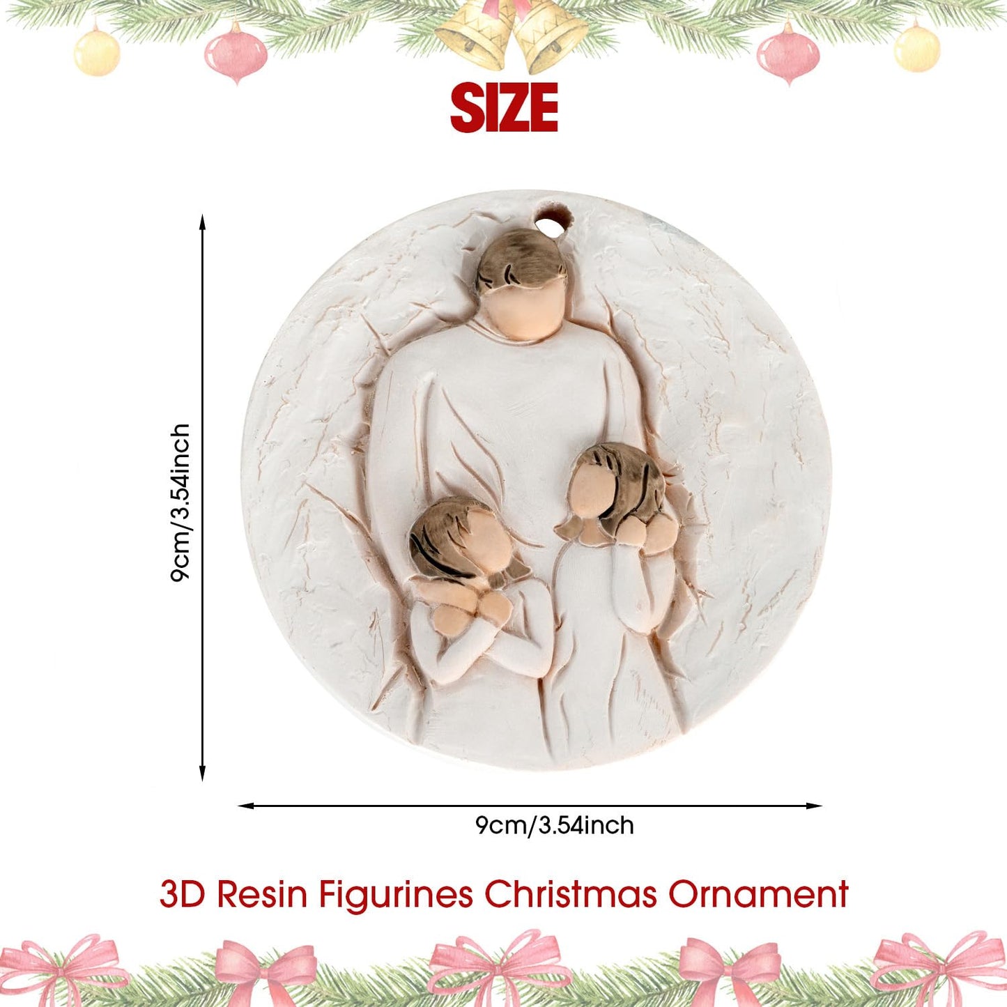 3D Christmas Ornament 2026 Wedding Gifts for Couple - Romantic Our First Christmas Married Engaged Ornament Bridal Shower Gift - Just Married Ornaments for Xmas Tree, Mr and Mrs Gifts for Newlyweds BST326H