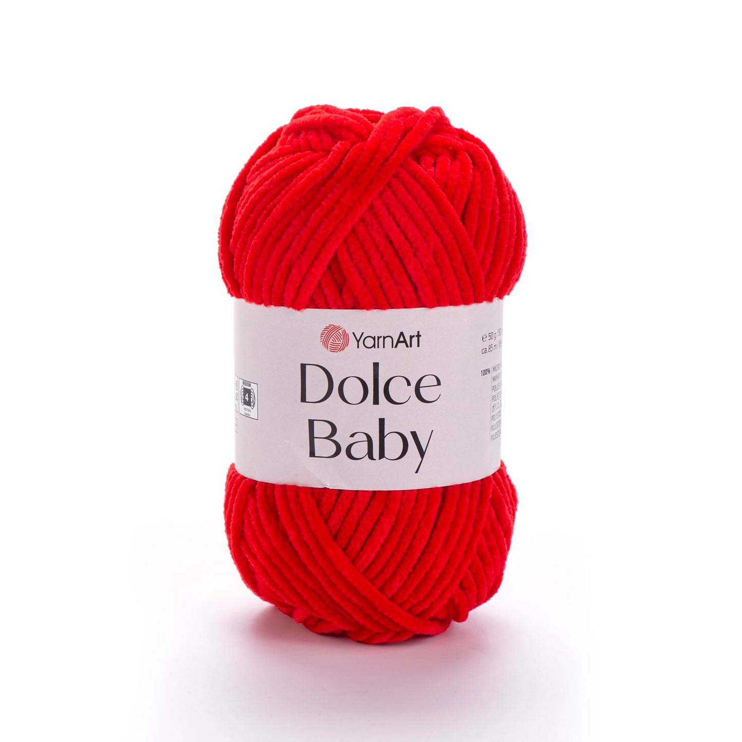 Yarnart Dolce Baby Yarn Soft Chenille Velvet Medium Blanket Amigurumi Yarn 50 Gram (1.76 oz) 93 Yards (850) BST220