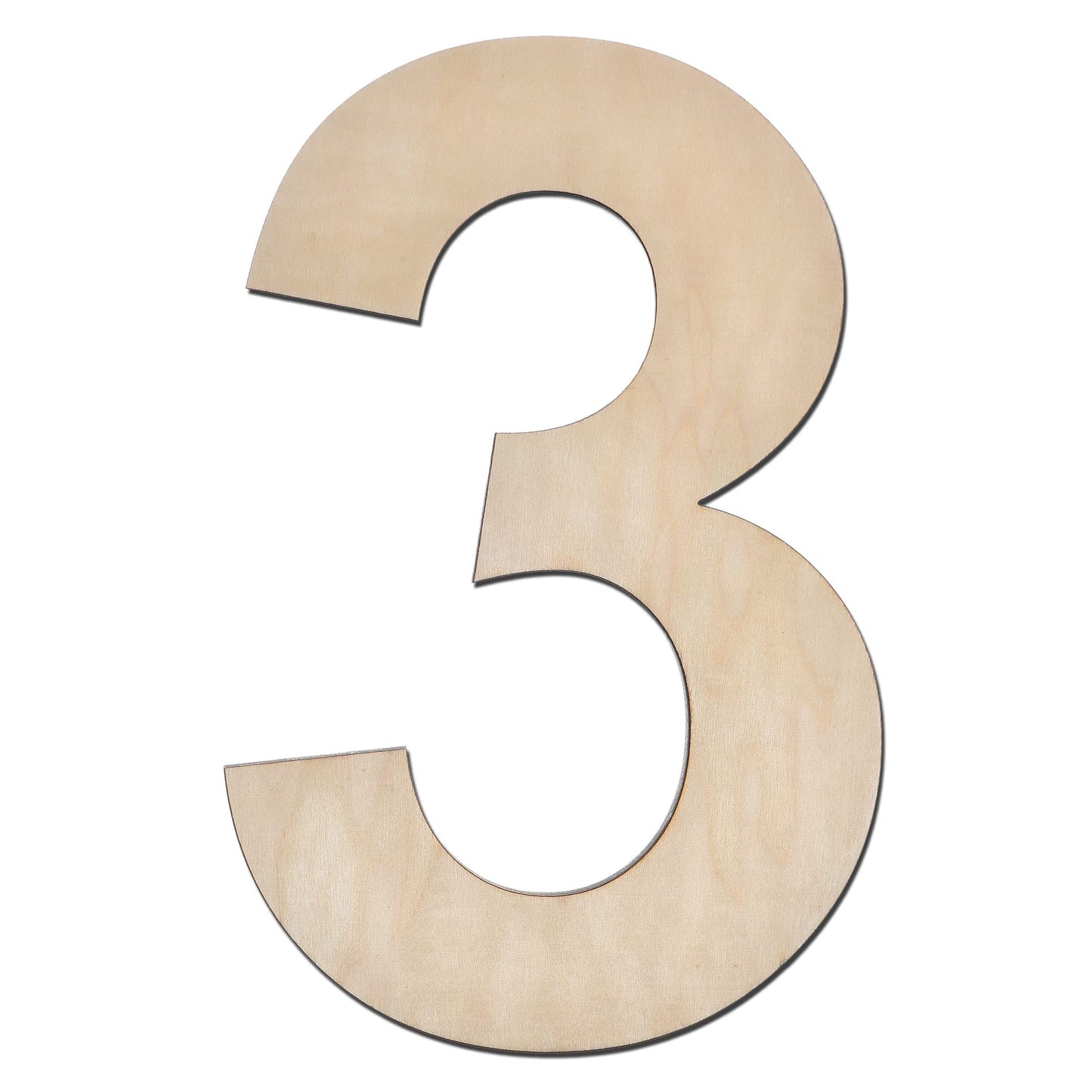 12 Inch Wooden Letter X, 1/4 Inch Thick Large Unfinished Wood Letter for Home Wall Decor, DIY Crafts BST220