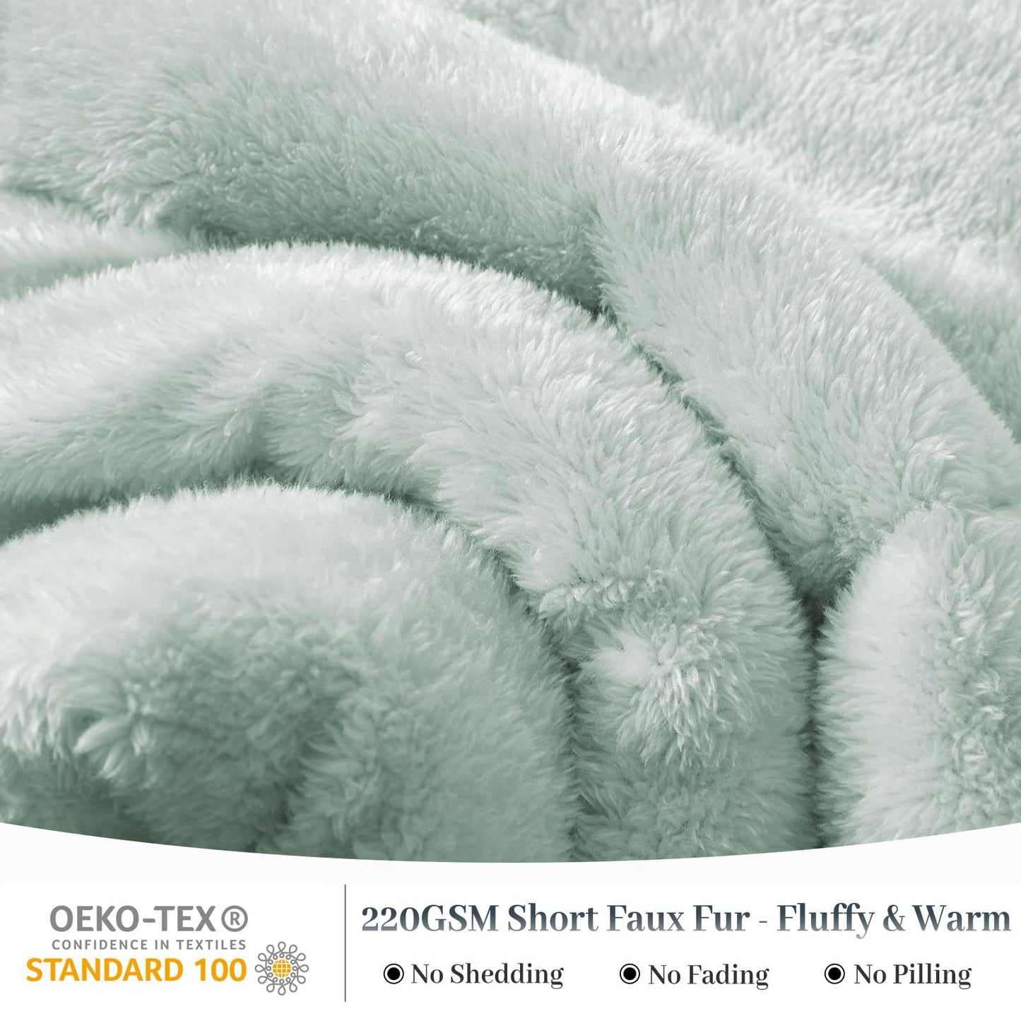 YIYEA Fluffy Queen Size Comforter Set, Luxury Faux Fur Comforter, Ultra Soft Plush Fuzzy Velvet Bedding Comforter Sets for Fall Winter, Cozy Warmth, No Shedding, 3PC, Queen, Light Grey BST326H