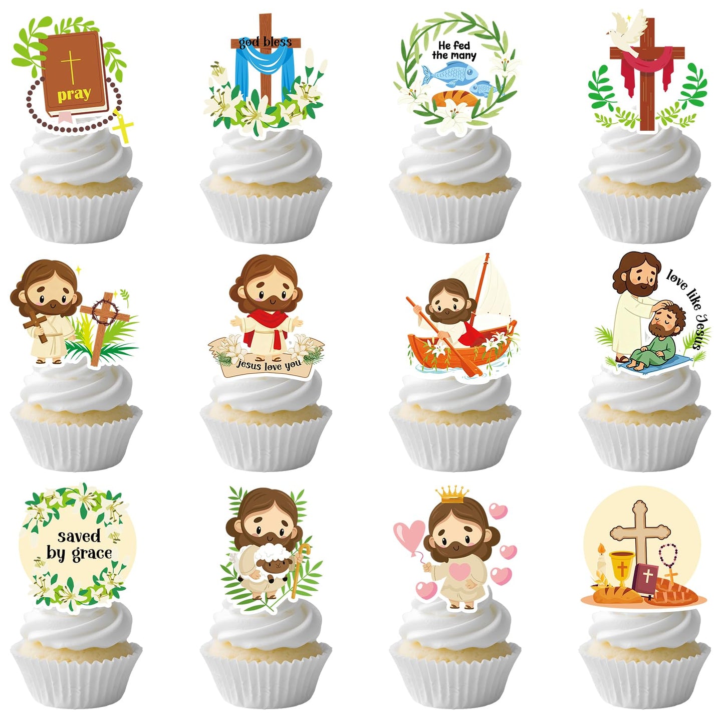 Baseball Birthday Party Decorotions - 24 PCS Ice Cream Drip Baseball Theme Cupcake Toppers, Boys Girls Sports Birthday Party Decorotions Supplies BST326L