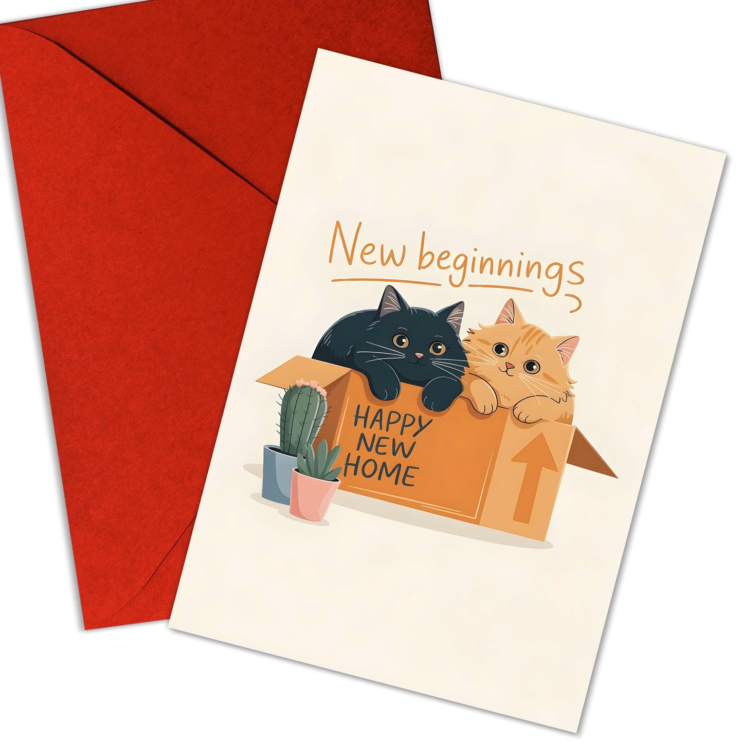 Congrats on Your New Home Housewarming Greeting with Gold Lettering and Key Design, Funny Congratulations Gift for New Homeowners, First-Time Buyers, Friends, Neighbors, Real Estate Clients Single 5.3''x8'' with Envelope BST326L