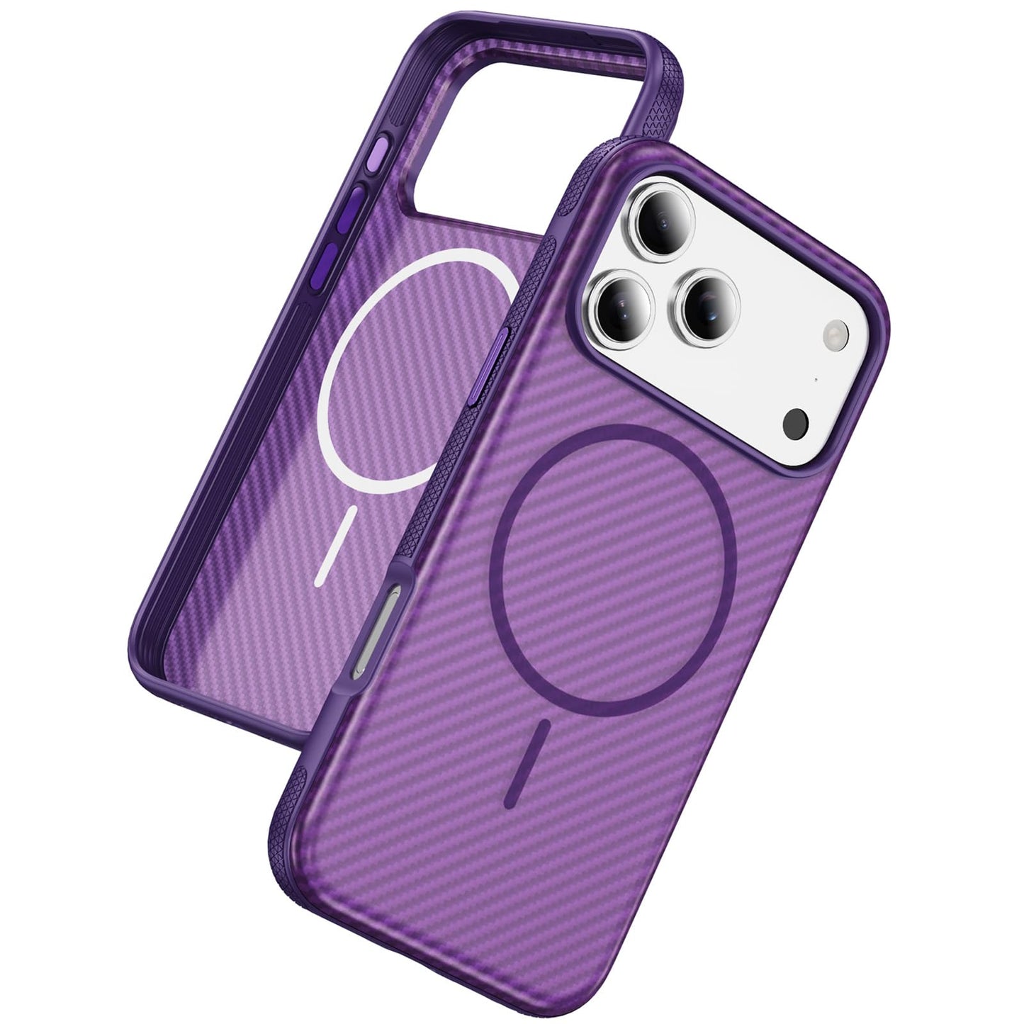 PinLiSheng for iPhone 17 Pro Max Case， Compatible with MagSafe, Shockproof Military-Grade Protection, Scratch-Resistant Back, Anti-Yellowing，Magnetic Phone Case for iPhone 17 Pro Max, Clear WN420