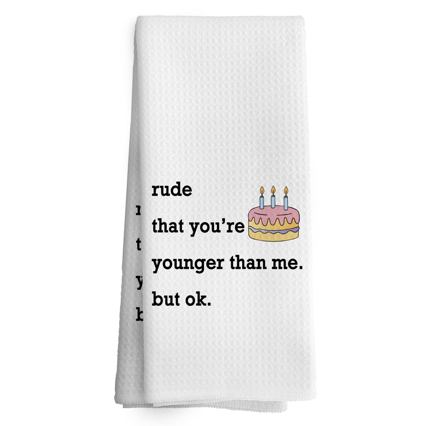 Funny Kitchen Towels Dish Towel Dishcloth 16x24 Inches, Funny Dish Towels with Sayings Towel Decorative Absorbent Hand Tea Towels for Kitchen Bathroom Decor, Humorous Gifts for Women Men BST326L