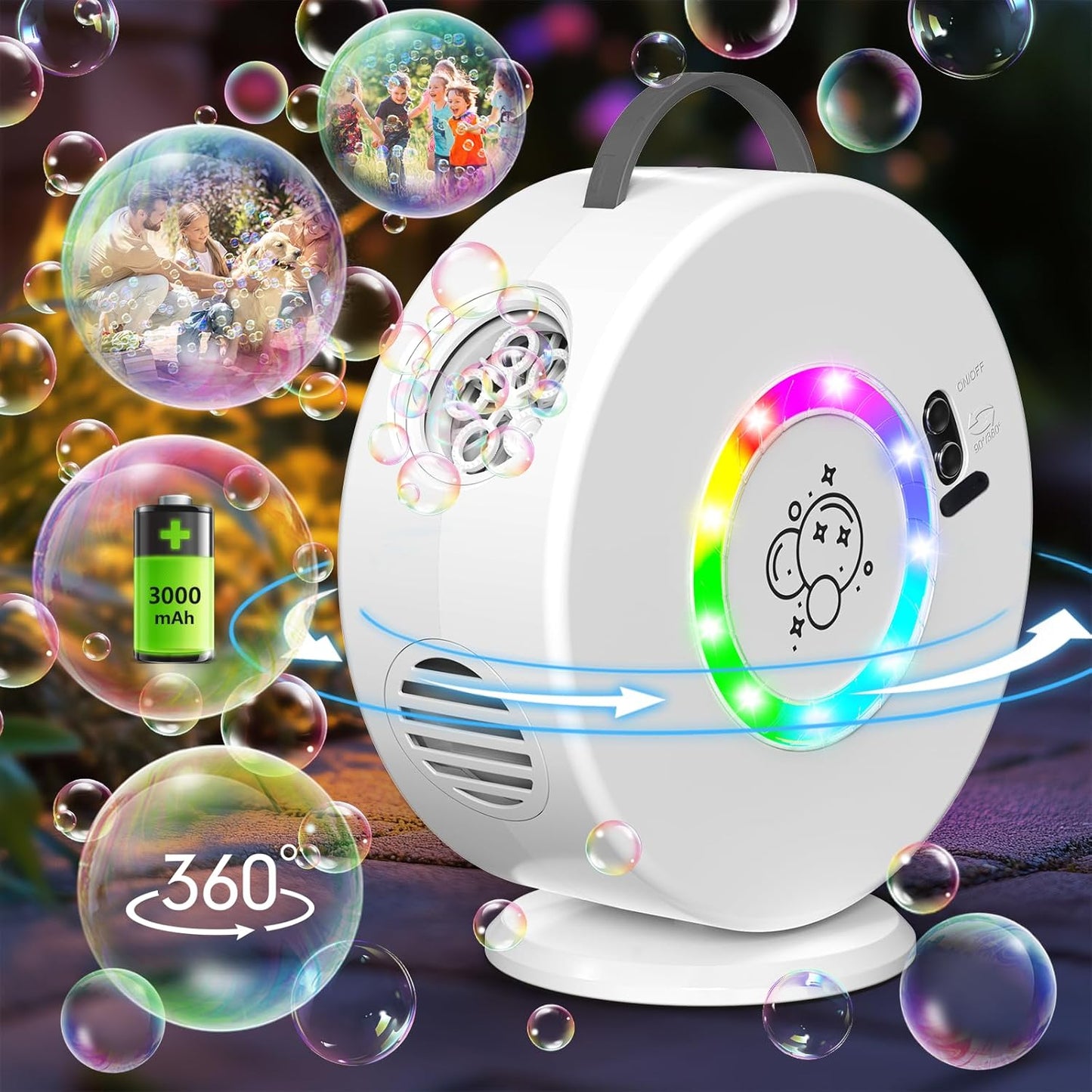 Dreamy Lighting Bubble Machine 7071