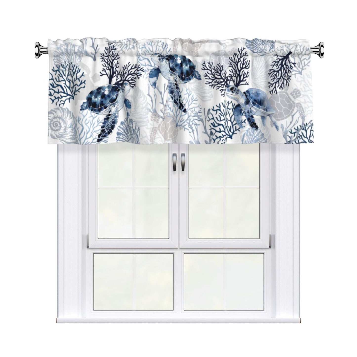 Easter Valances for Windows - Pink Spring Cafe Curtains Floral Bunny Short Curtains for Living Room Bathroom Bedroom Basement BST202