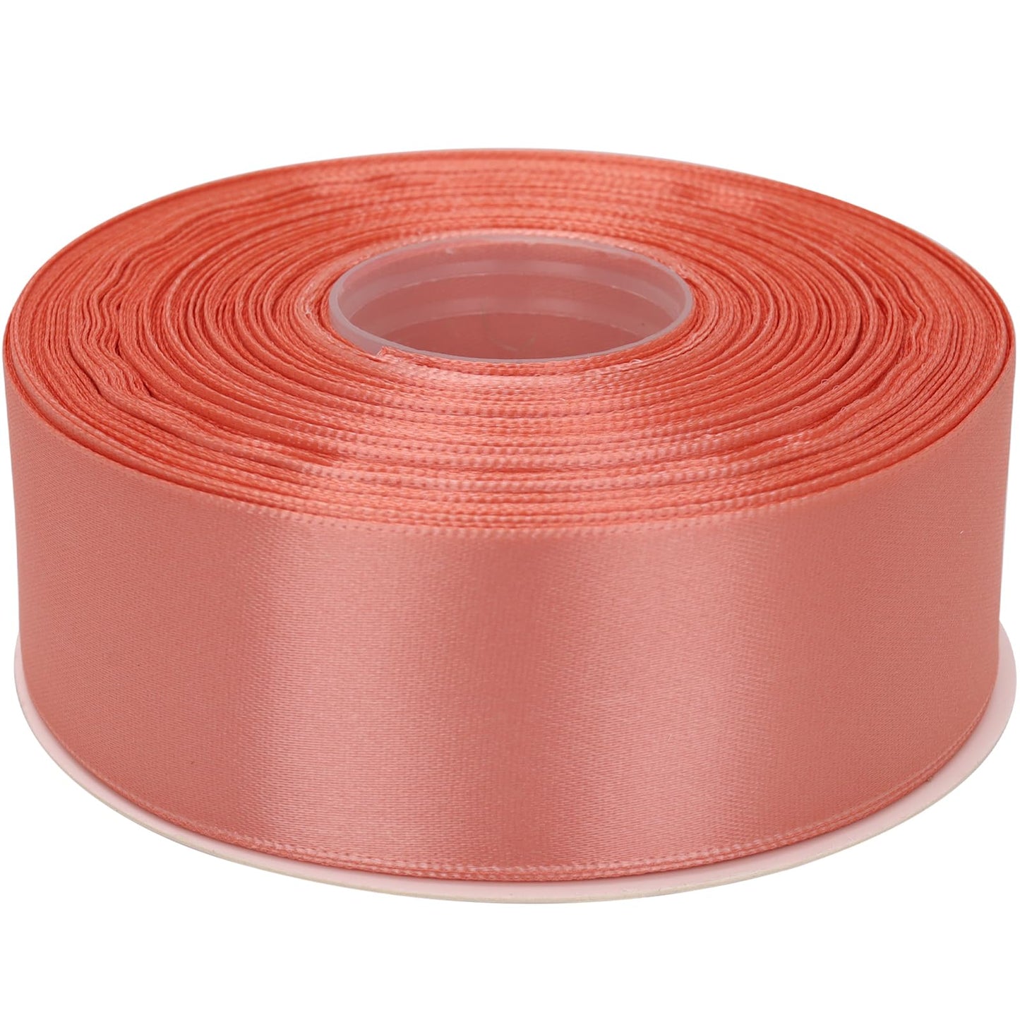 1-1/2 Inch Single Face Polyester Ribbon, 50 Yards Bulk Roll (Orange)–Wrinkle-Resistant Craft Ribbon for Gift Wrapping, Wedding Decor, DIY Projects BST220