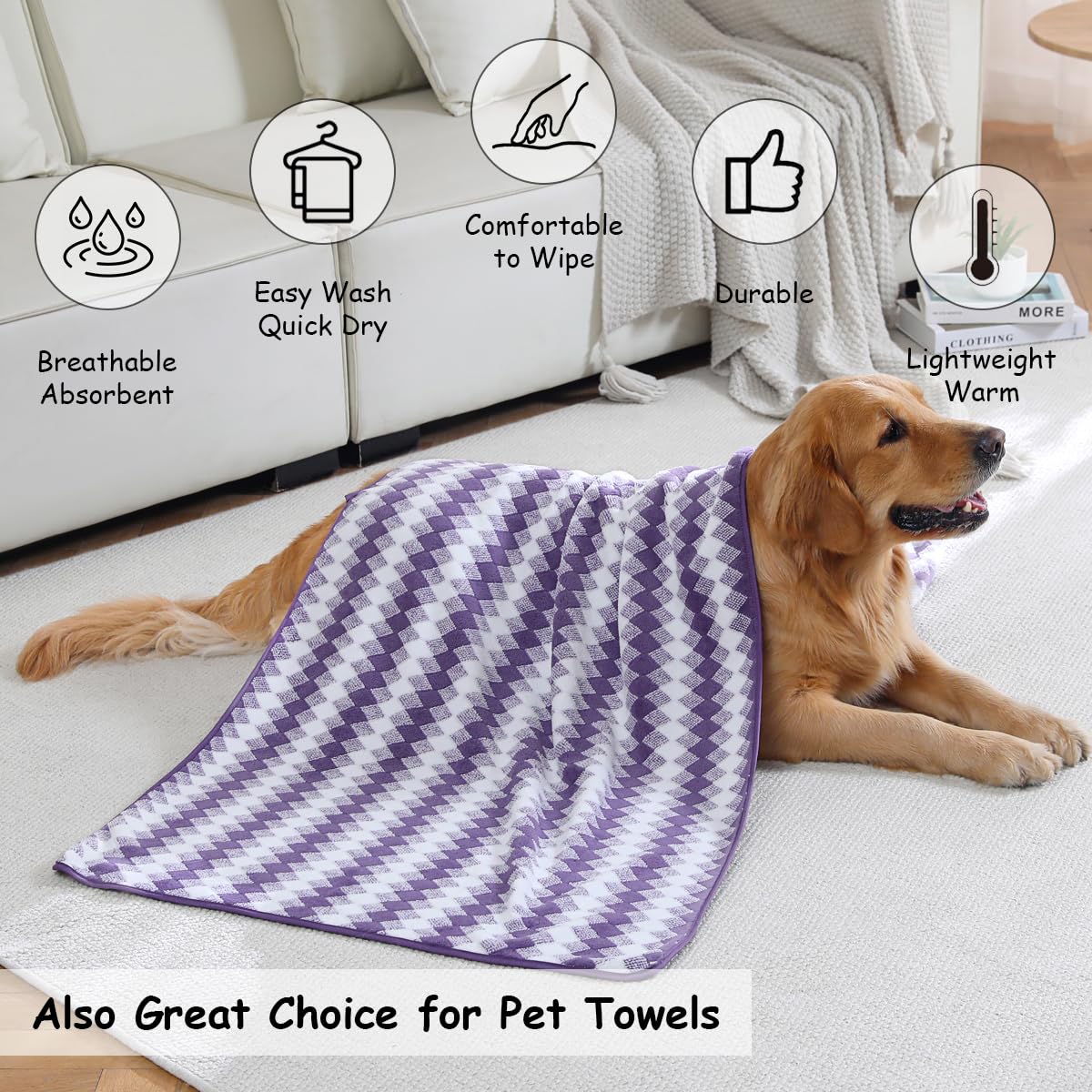 12 Pcs Light Gray Diamond Towel Set-4 Bath Towels,4 Hand Towels,4 Washcloths Soft Polyester Towels with Loop Absorbent Shower Towel Quick Dry Beach Chair Towel Family Towels for Bathroom Spa Gym Pool BST220