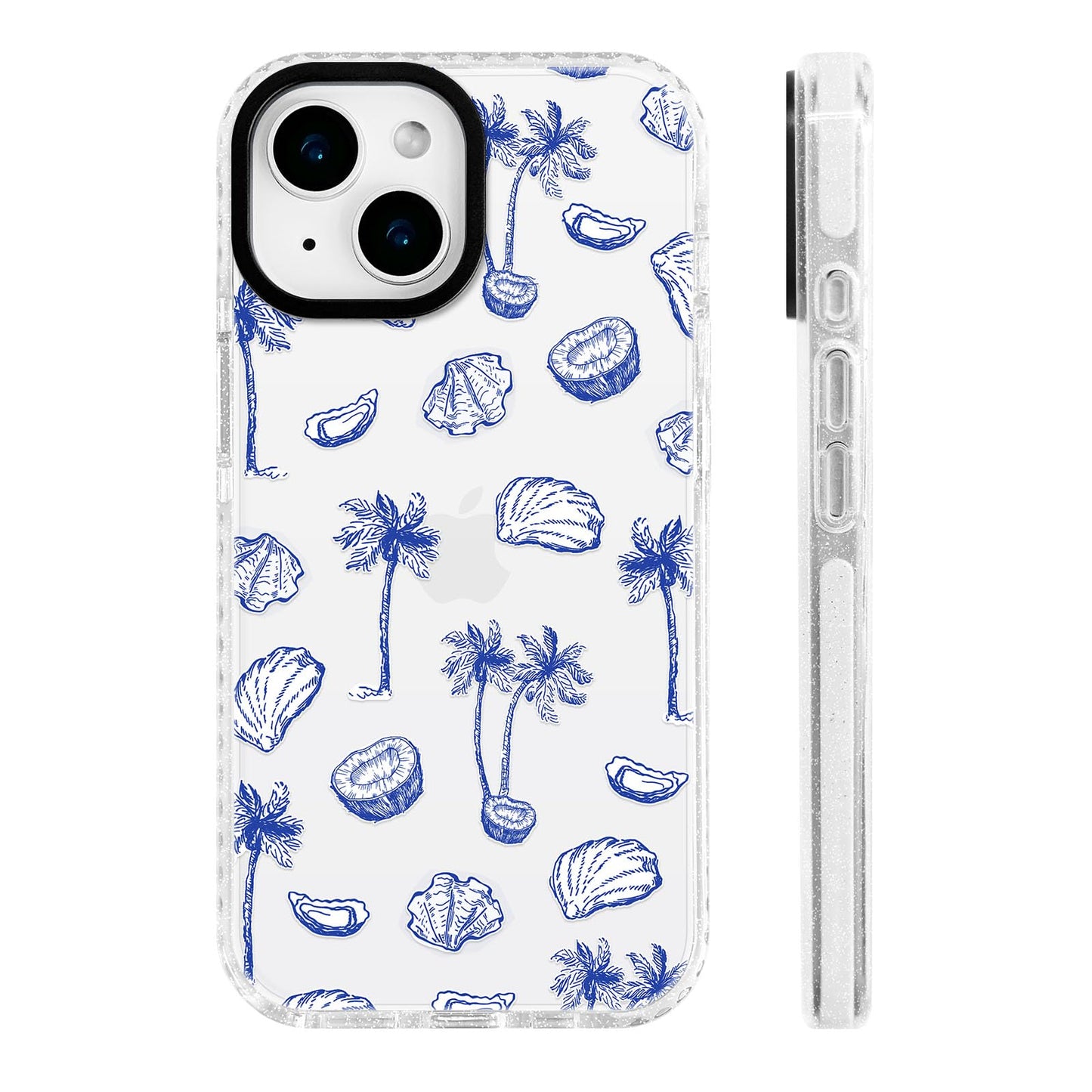 for iPhone 16 Pro Case [Military-Grade Drop Protection/Stylish Soft TPU Protective/Camera Protection/for Women & Girls] - Beach Party Collage Pattern with Mermaid WN420