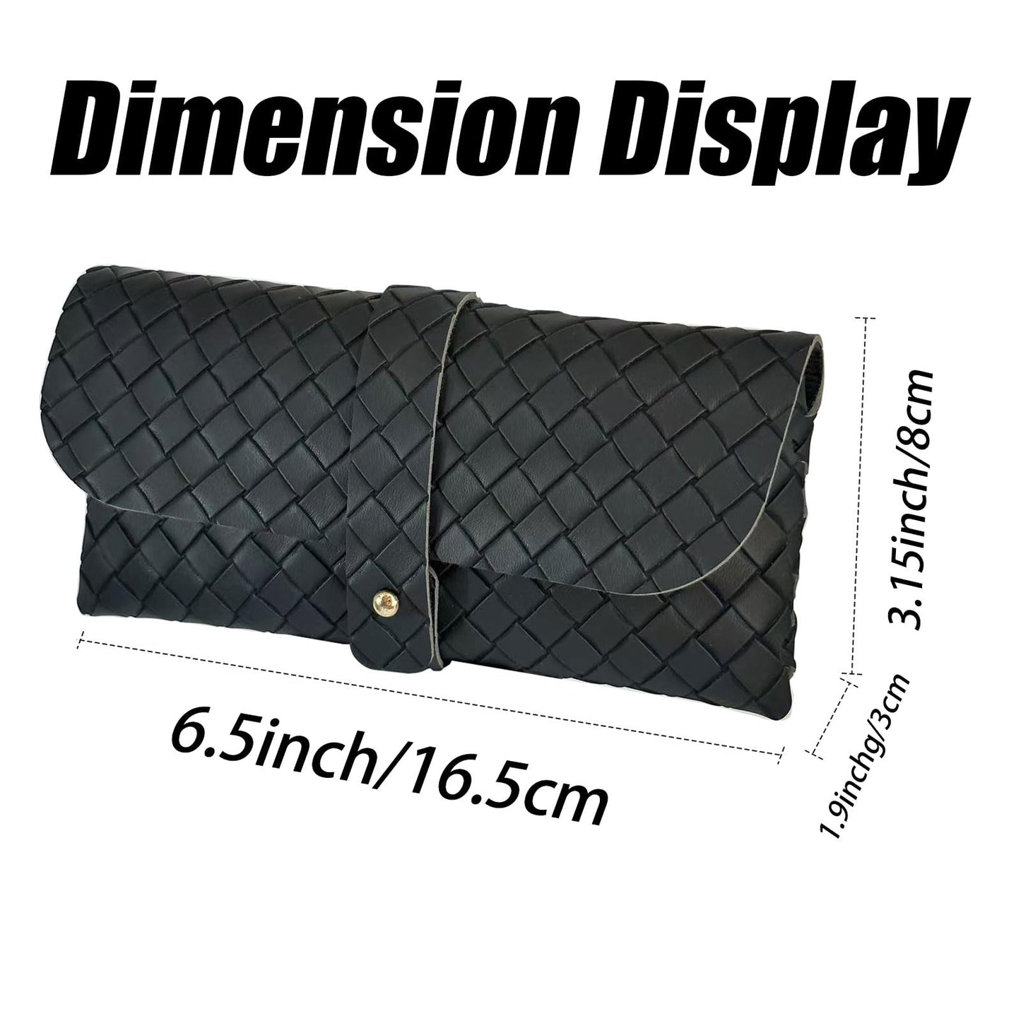 Glasses storage bag Travel sunglasses myopia glasses storage bag Fashion leather storage bag WN420