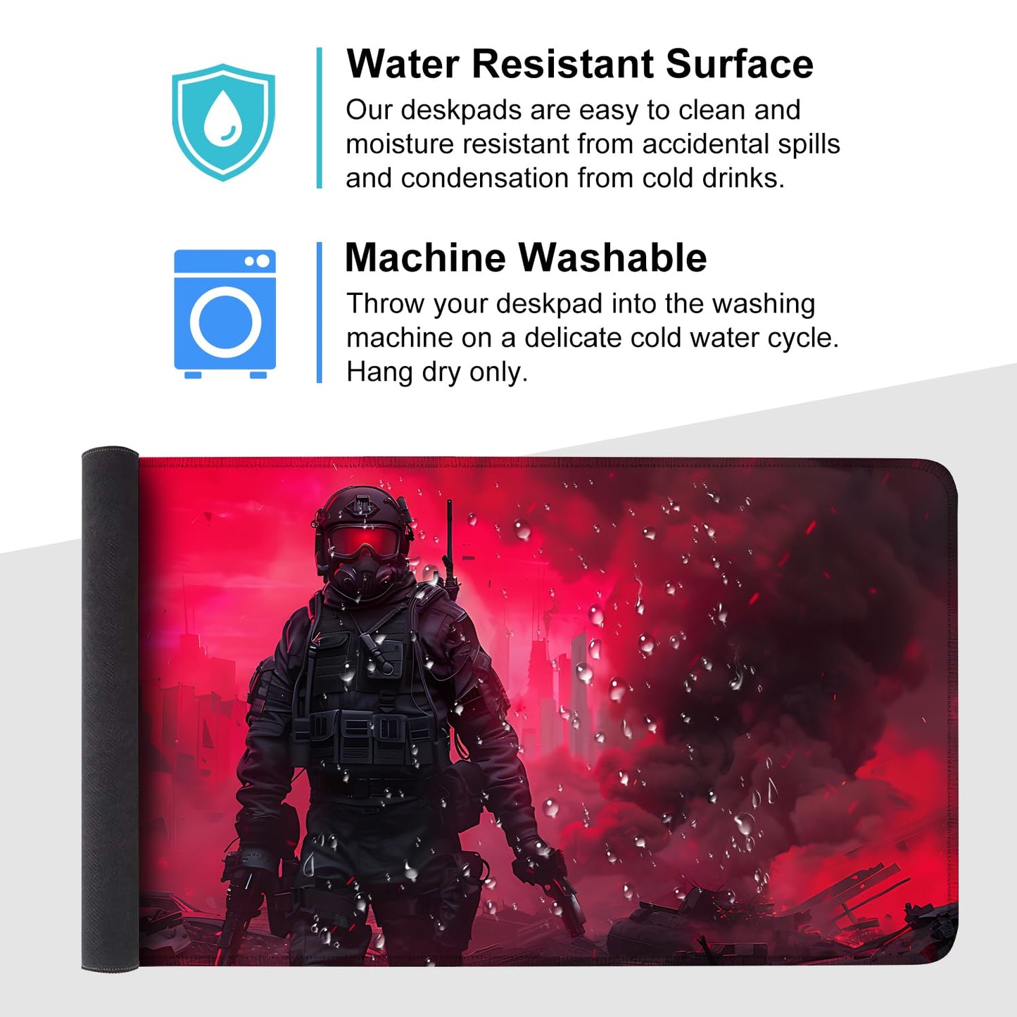 Mouse Pad Gaming Mousepad 31.5 x 11.8in Large Mouse Pad for Keyboard and Mouse with Anti-Slip Rubber Base, Keyboard Pad XL Mouse Mat for Home and Office,Snowy Forest WN420