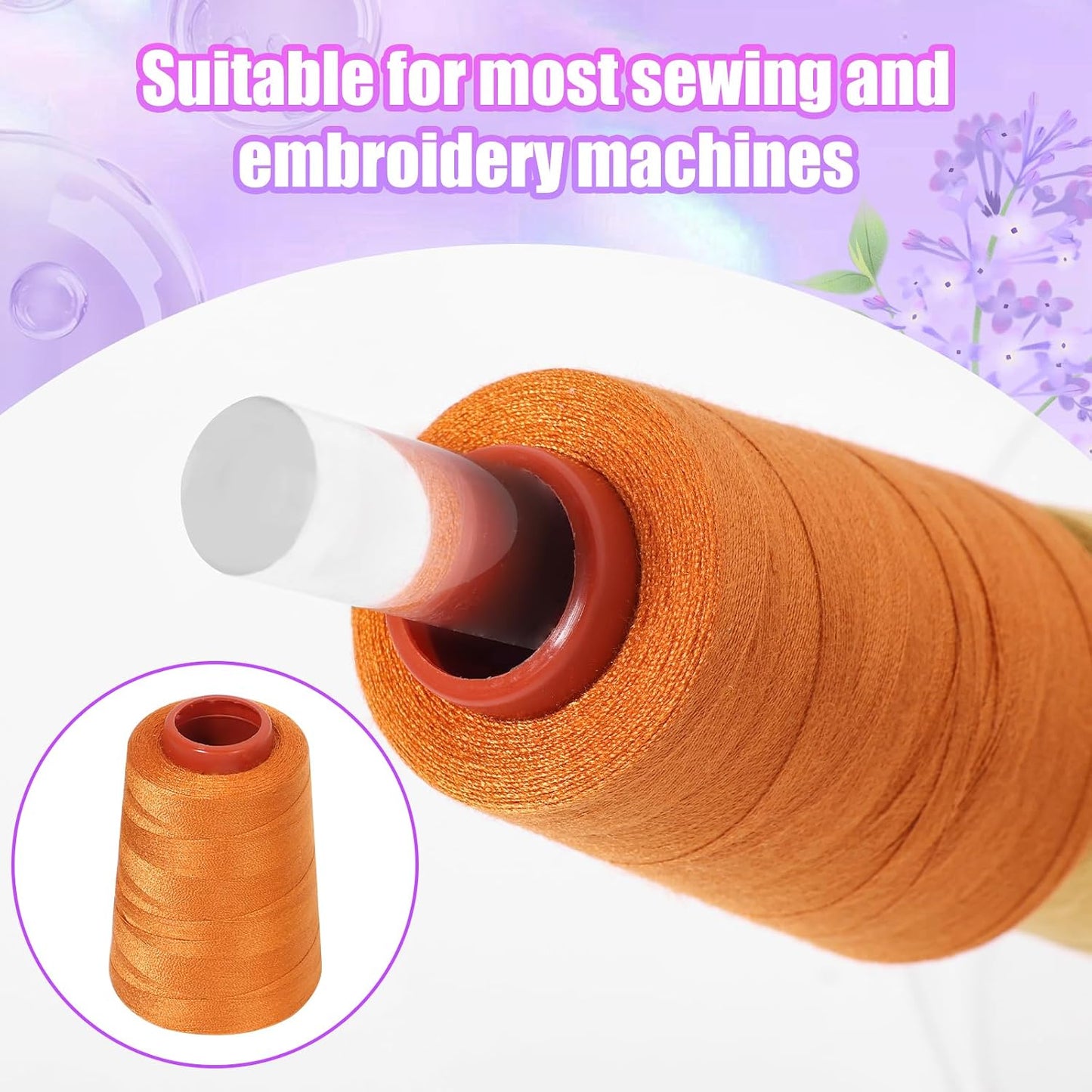 20 Pcs Sewing Embroidery Thread Kit, Each 800Y of Polyester Threads for Sewing Machine, All Purpose Color Sewing Thread of Polyester Threads for Sewing Machine, Hand Stitching, Quilting, Serger BST326H