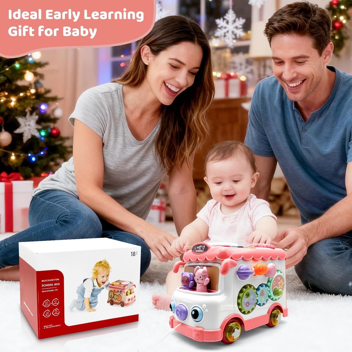 Baby Bus Toy for 1 Year Old Girl Gifts 48