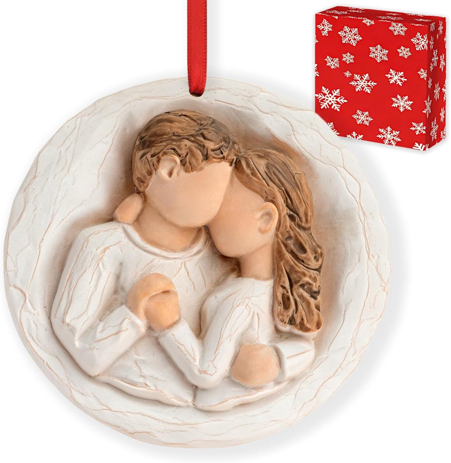 3D Christmas Ornament 2026 Wedding Gifts for Couple - Romantic Our First Christmas Married Engaged Ornament Bridal Shower Gift - Just Married Ornaments for Xmas Tree, Mr and Mrs Gifts for Newlyweds BST326H