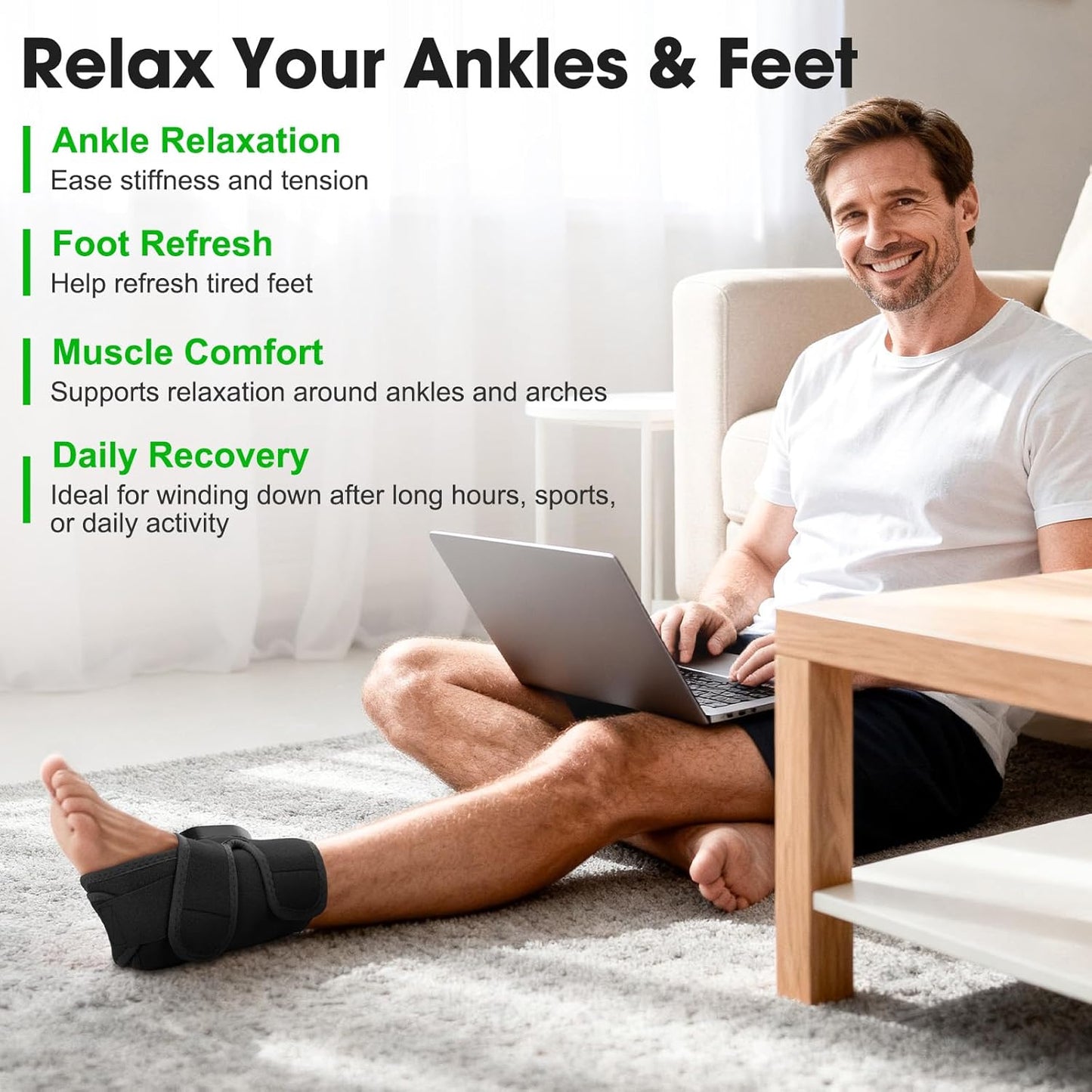 Cordless Ankle Massager for Pain Relief 40