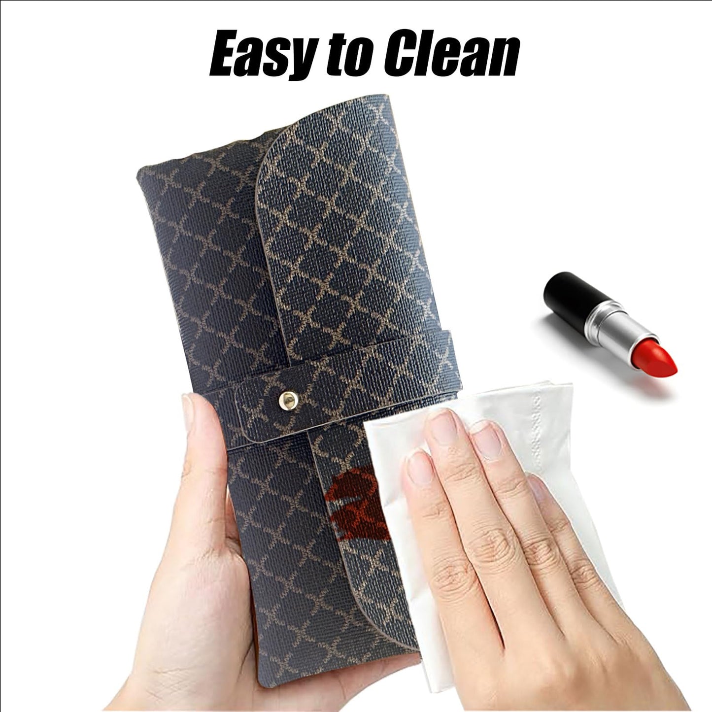 Glasses storage bag Travel sunglasses myopia glasses storage bag Fashion leather storage bag WN420