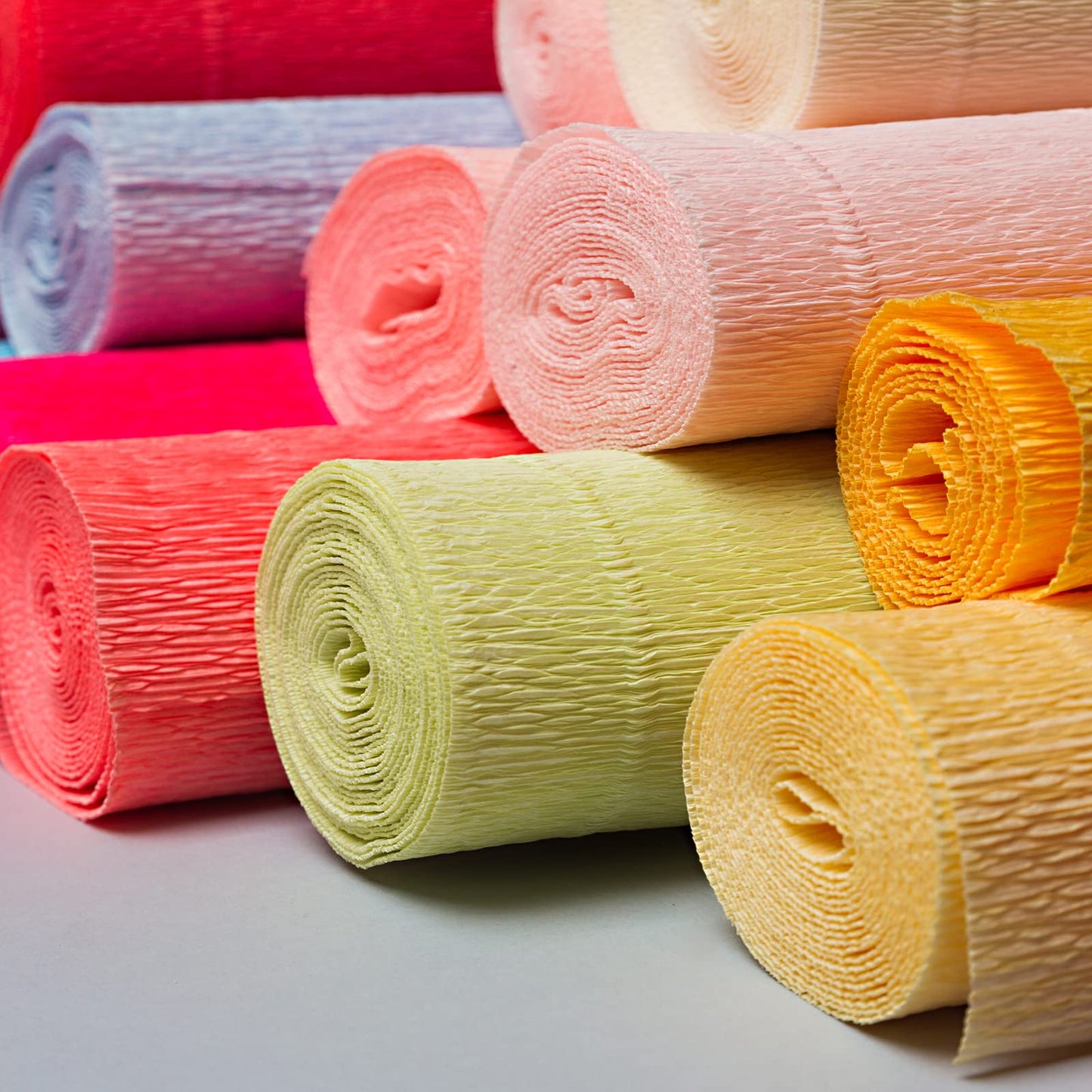 MECCANIXITY Crepe Paper Roll 7.5ft Long 20 Inch Wide for Wedding Ceremony Various Large Festivals Decoration, Light Champagne BST326L