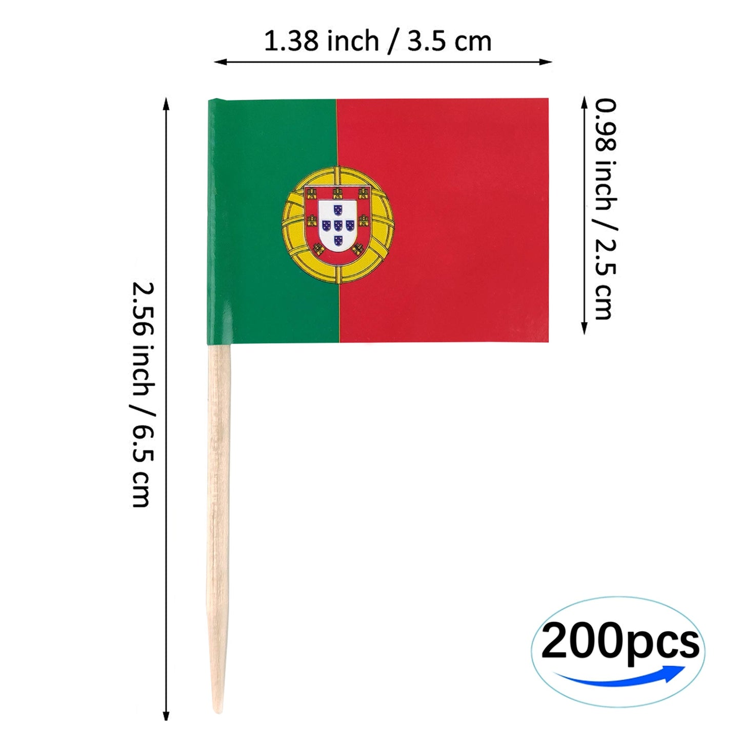 JBCD Mexico Toothpick Flag Mexican Mini Small Cupcake Topper Flags, 200pcs BST220