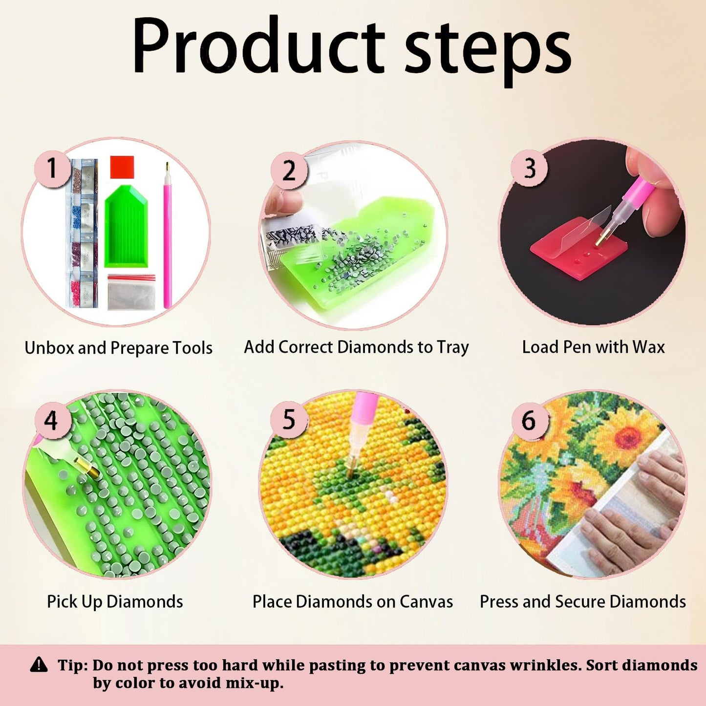 ArtIgle 5D Diamond Painting Kits for Adults, Ancient Sphinx Full Round Drills Gem Diamond Dots, Diamond Dot Art for Adults Beginners Clearance Home Wall Art Decor, 13.78 X 13.78 inch BST220