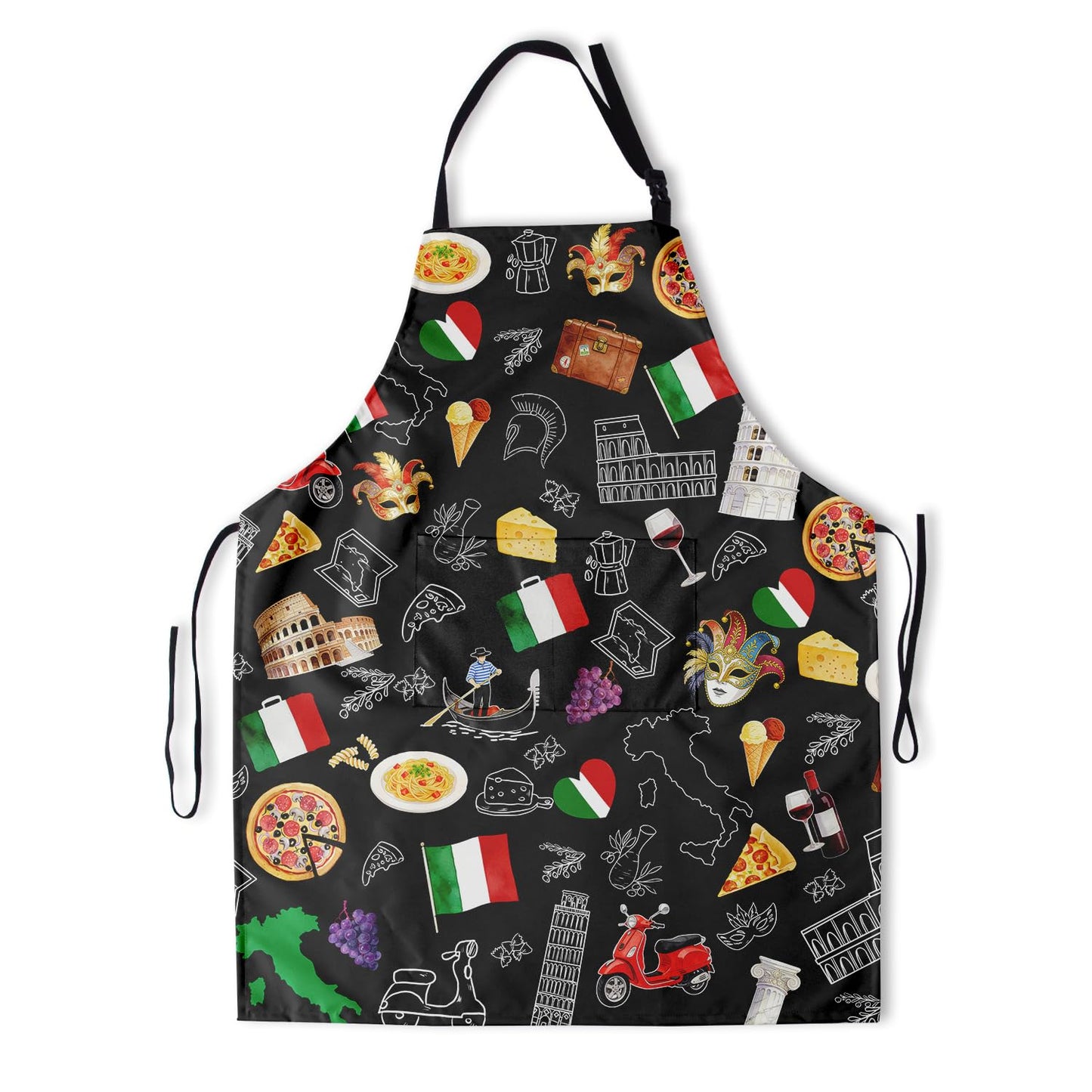 Art Apron with Pocket for Women Men | Kitchen Aprons Chef Apron for Cooking Baking BBQ Painting Gardening BST202