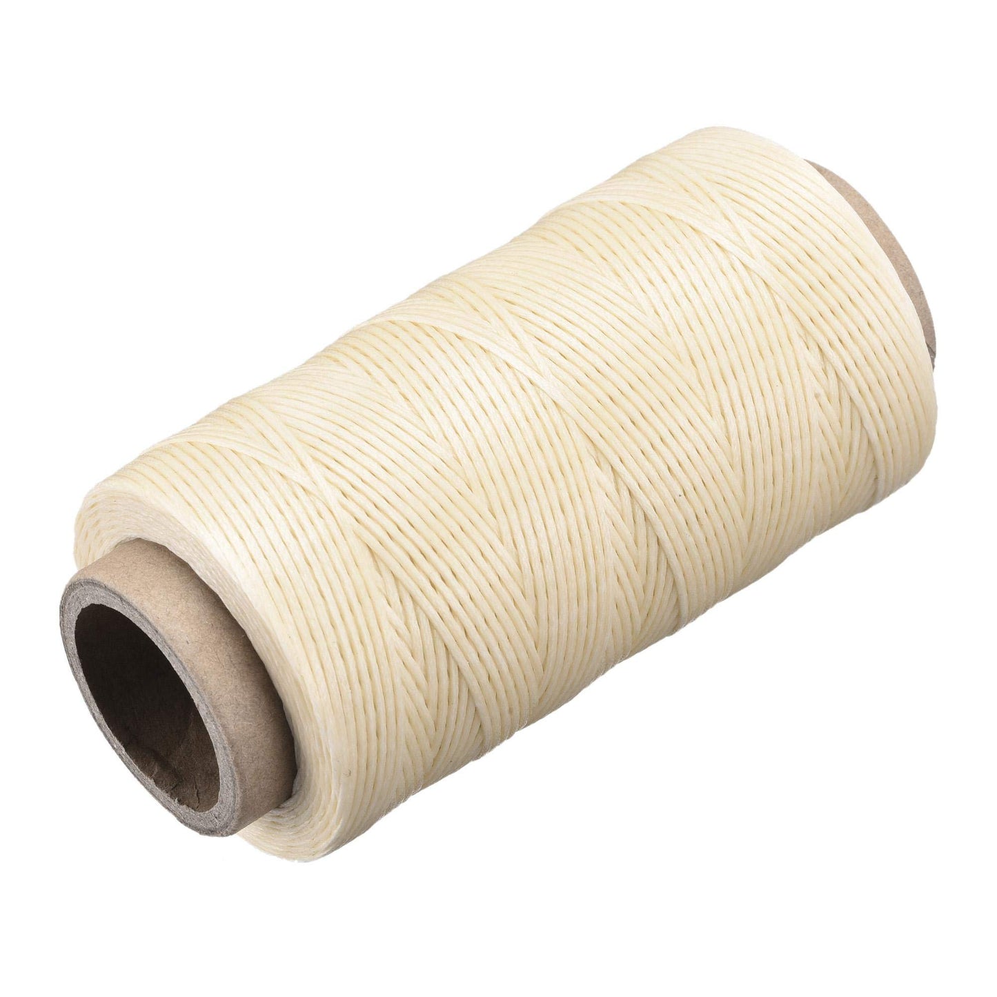 uxcell Leather Sewing Thread 186 Yards 210D/1mm Polyester Waxed Cord for Manual Sewing, Wheat BST326H