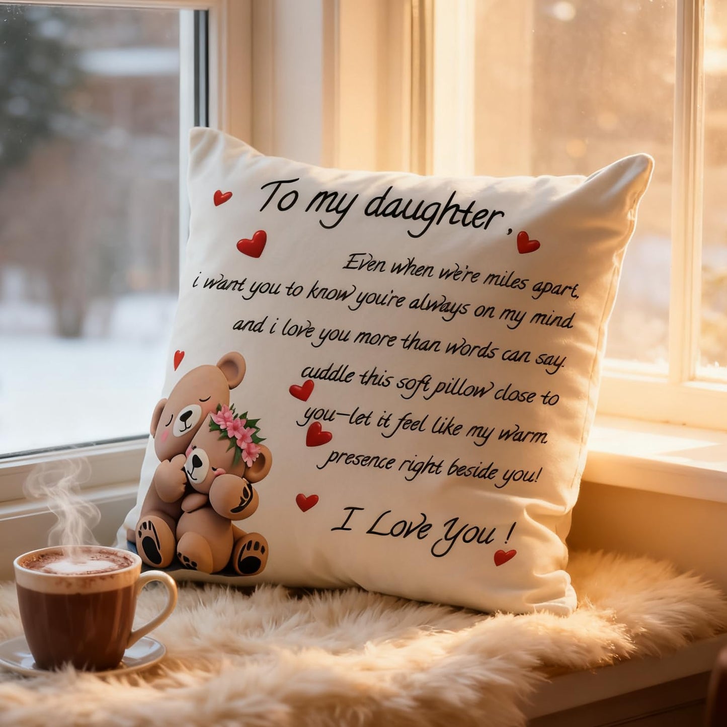 to My Grandmam Throw Pillow Cover - 18x18in Cushion Case, Machine Washable & Easy Care, Ideal for Sofa TV-Watching & Bedside Reading, Adds Warmth to Her Daily Life, Fits Bedroom/Living Room Decor WN420