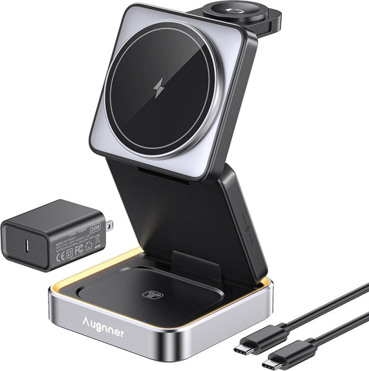 Augnner Foldable Magnetic 3 in 1 Wireless Charge 7071