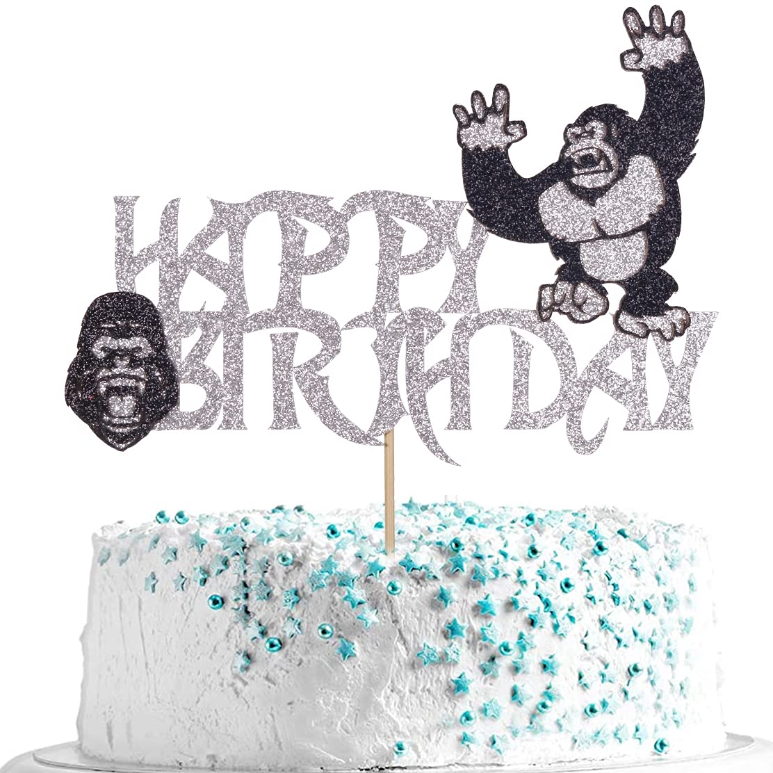Music Happy Birthday Cake Topper，Roll Music Cake Decor Hip Hop Dancing Ball Cake Decorations，Guitar Note Birthday Party Supplies BST220