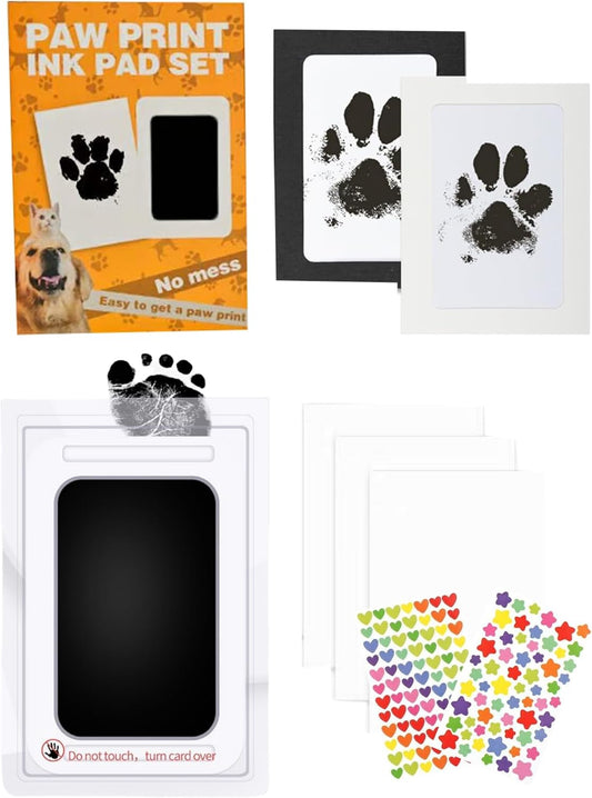 Paw Print Kit for Dogs, Inkless Clean Touch 3.1×4.9 in, Paw Print Kit for Dogs and Cats, Mess-Free for Puppies Kittens Pet Memorial WN420