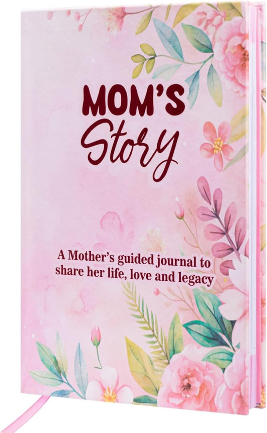 Mom, I Want To Hear Your Story Journal: Christmas Gifts For Moms Who Have Everything, Mom Book To Fill Out, Sentimental Birthday Gifts For Mother’s Day, Thanksgiving, From Son or Daughter WN420