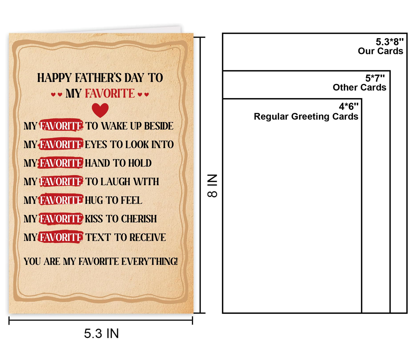 Funny Fathers Day Card for Dad Daddy Bonus Dad, Cute Cards for Fathers Day, Father's Day Cards from Son Daughter, Father's Day Cards Gift For Men Him BST202
