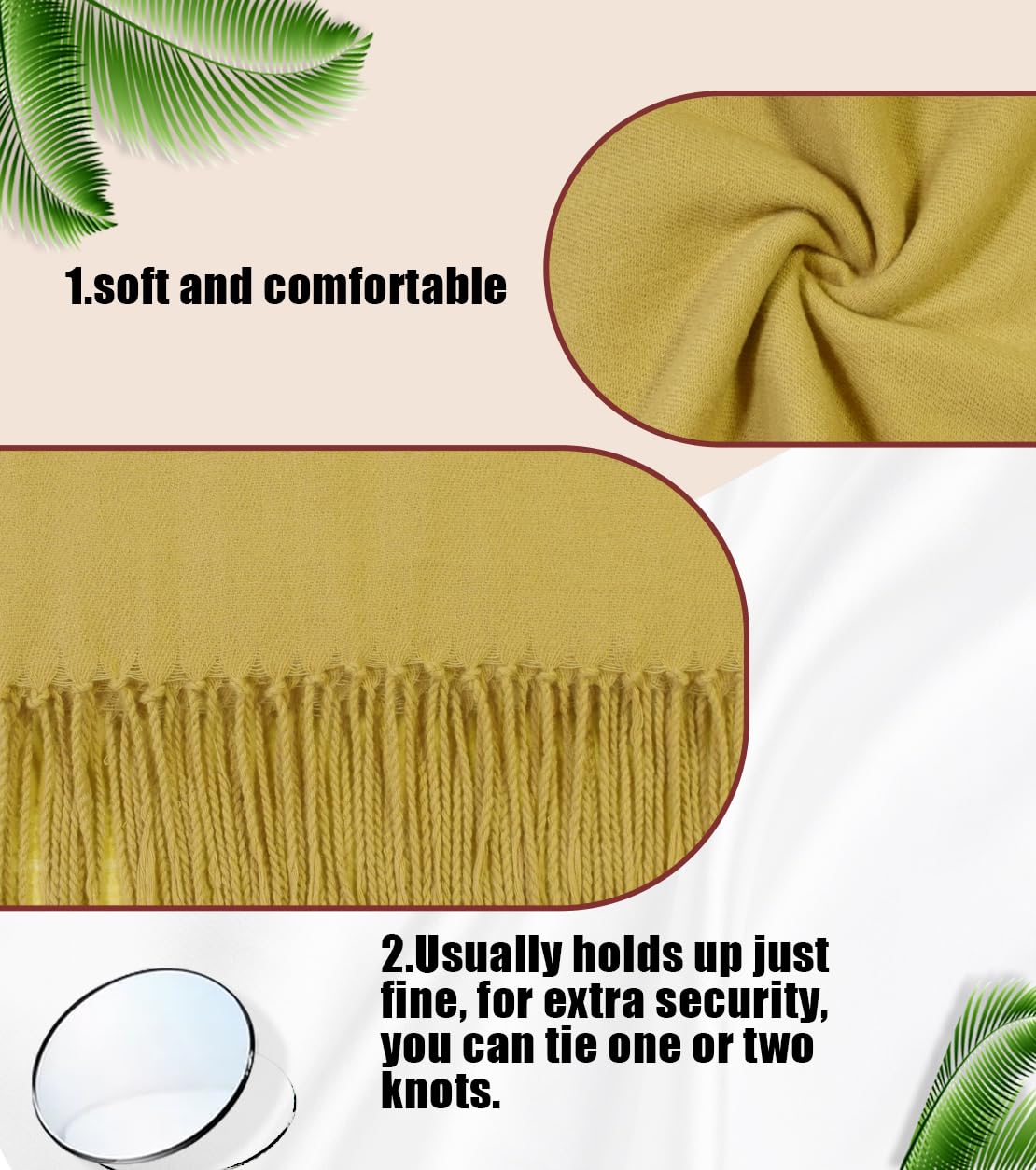 Winter Soft Long Scarf, Pashmina Shawls and Wraps, Warm Large Scarves for Men Women Evening Dress Wedding WN420
