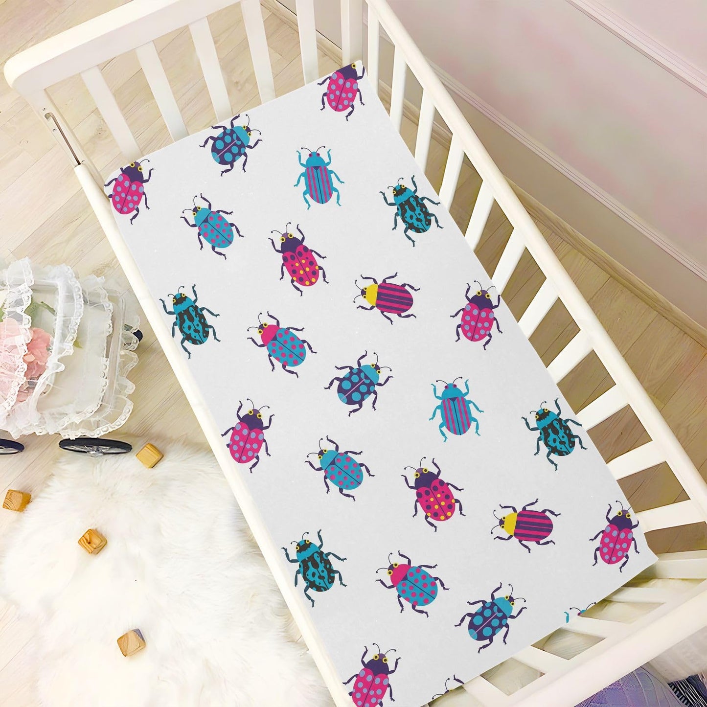 VIGTRO Vintage Duck Hunter Baby Crib Sheets for Boys Girls, Breathable Soft Fitted Crib Playard Sheets Baby Mattress Sheet, M 52x28x9in BST220