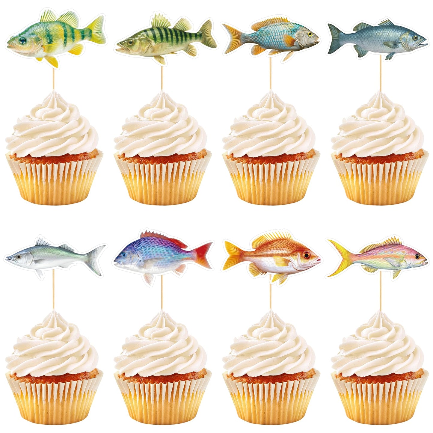 48 Pack Casino Cupcake Toppers Glitter Poker Chips Dices Mini Slot Machine Cupcake Picks for Las Vegas Casino Night Theme Birthday Party Baby Shower Decoration Supplies BST220