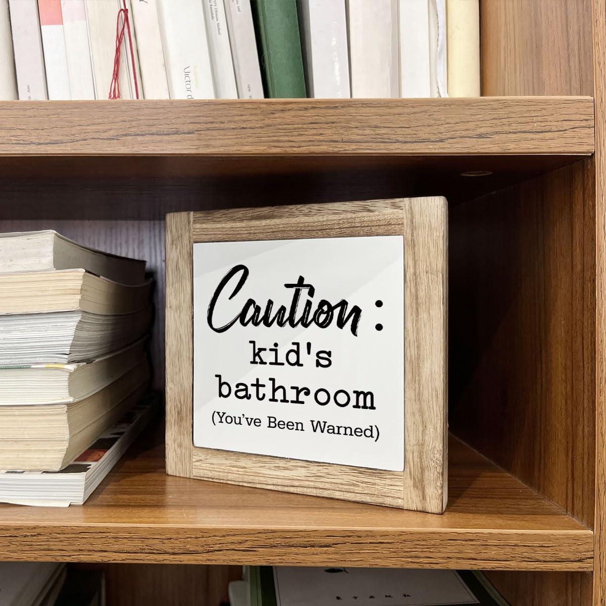 Bathroom Decor, Funny Bathroom Decor, Flush the Toilet This is Not Show and Tell, Wooden Box Signs for Home Decor, Bathroom Decor Tabletop, Kids Bathroom Rules Sign Decor, Bathroom Box Sign B6-71 BST202