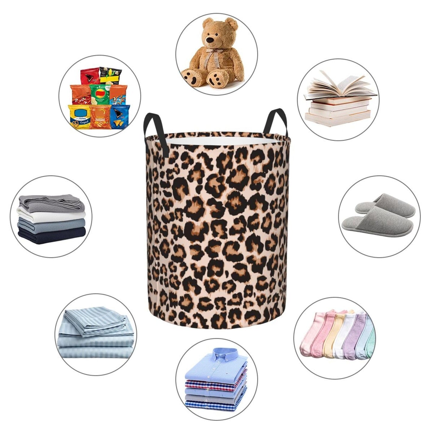 Basketball Round Laundry Hamper Basket Ball Texture Storage Basket Toys Clothes Organizer Bin For Home Bathroom Bedroom Dorm Nursery, 62l BST202