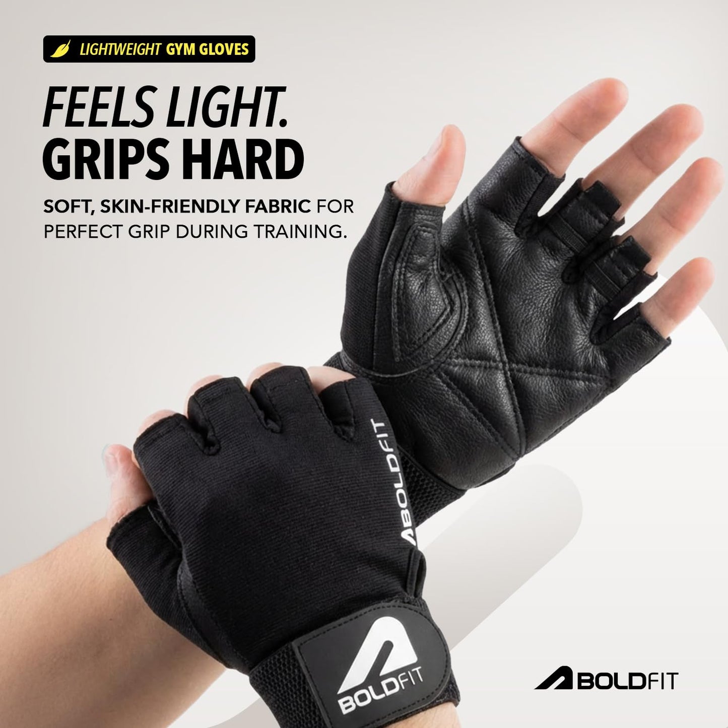 Boldfit Gym Gloves for Men & Women with Wrist Support Accessories for Weightlifting, Training, Exercise, Cycling Gloves, Bike Riding Gloves WN420