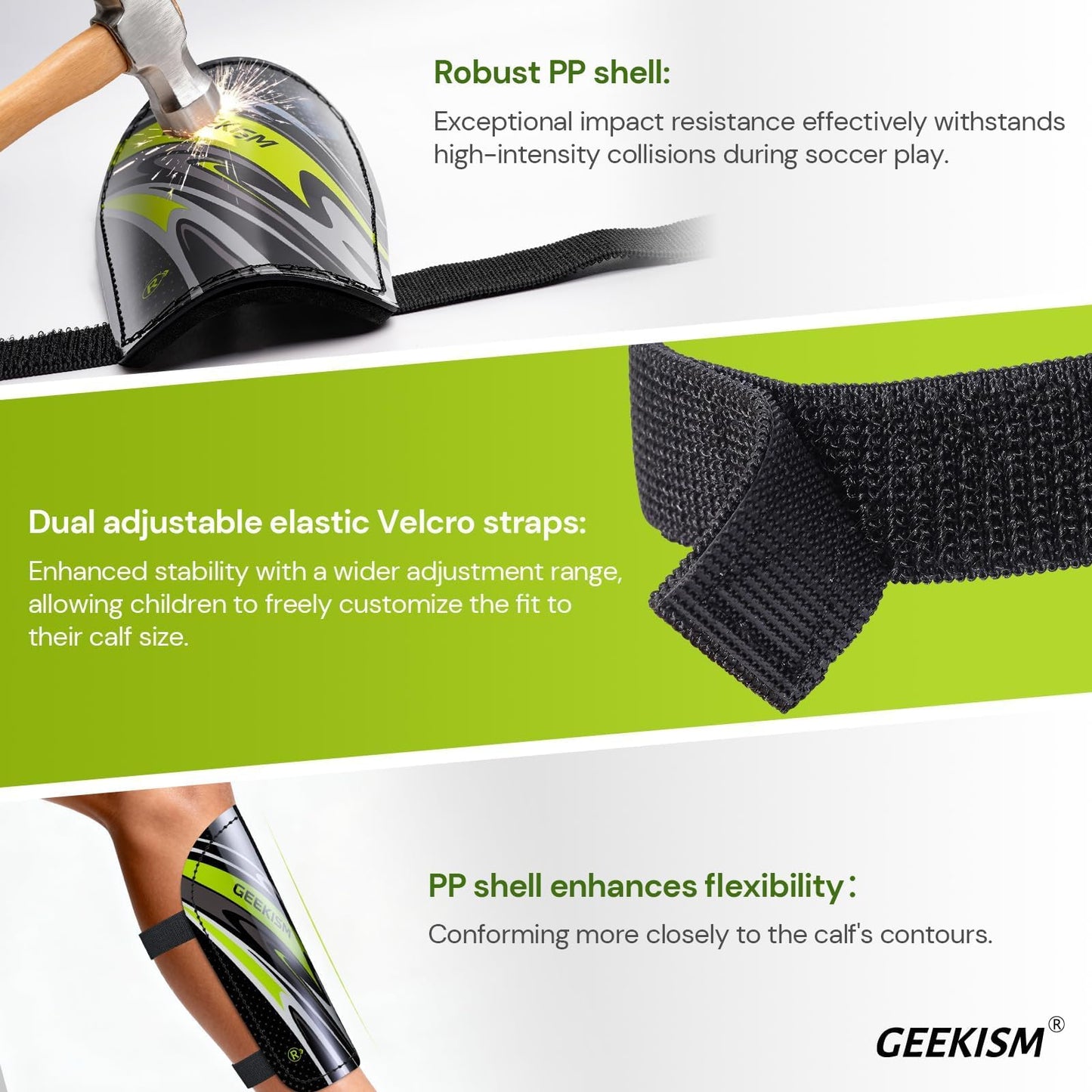 Soccer Shin Guards for Youth Kids Toddler - Soccer Shin Pads for Teens & Men, Protective Football Gear for 3-16 Years Boys Girls & Adult, World Cup Lightweight Soccer Equipment WN420