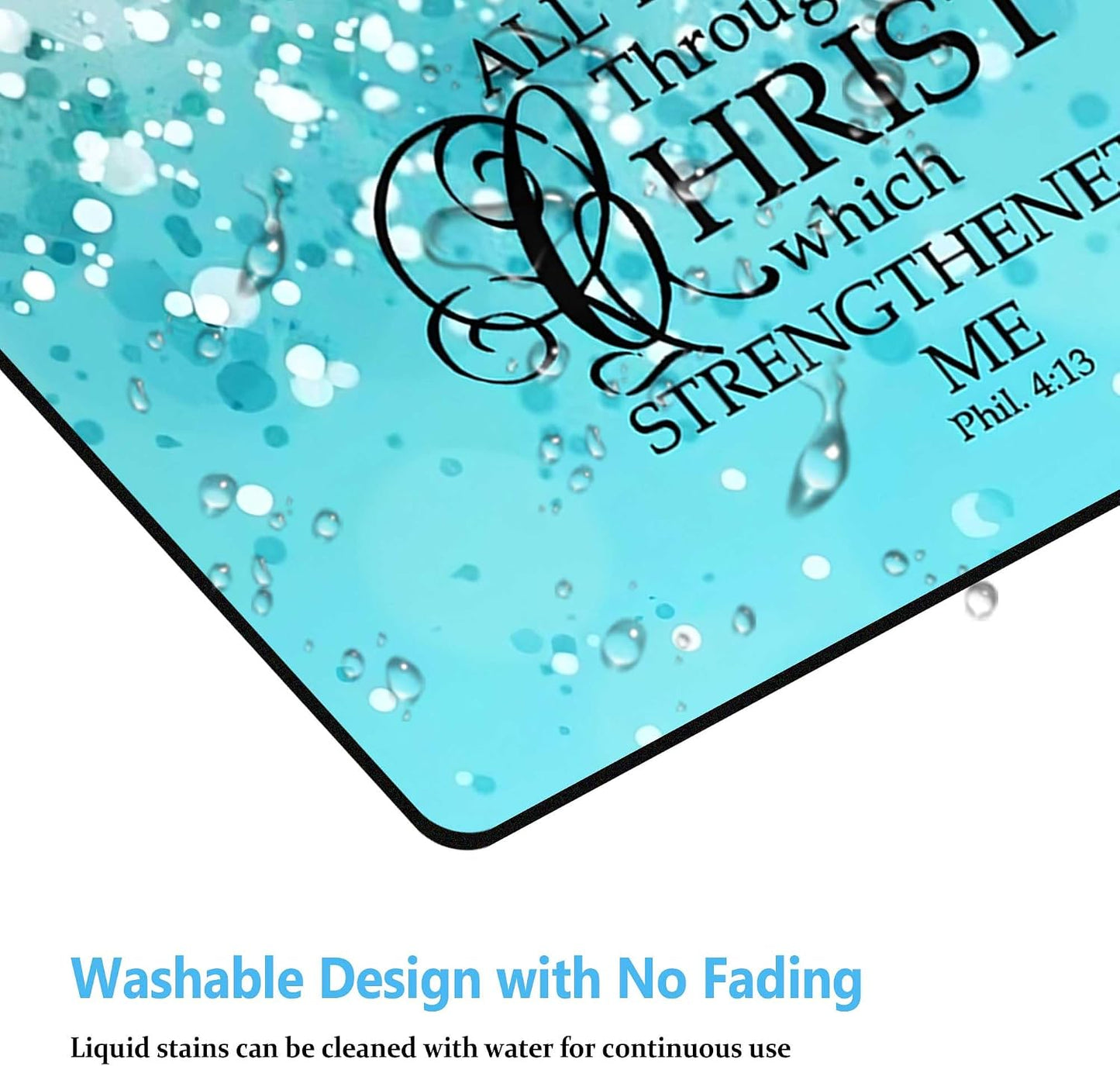 Square Mouse Pad with Non-Slip Rubber Base,Washable Square Cloth Mousepad, Non-Slip Rubber Base for Wireless Mouse for Computers, Laptop, Gaming, Office & Home WN420